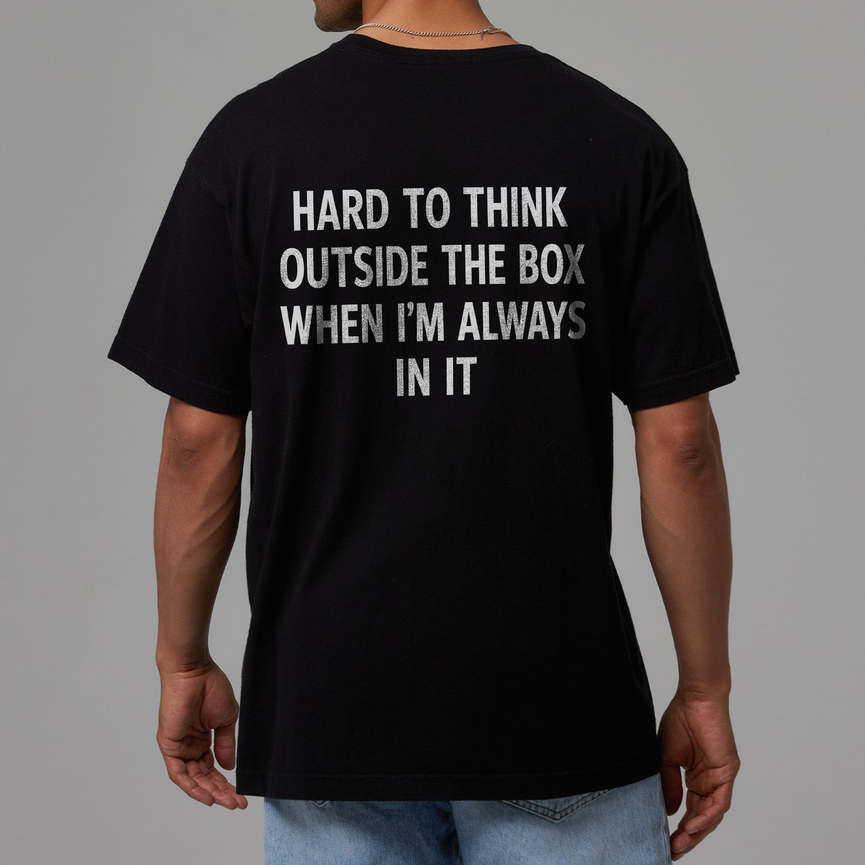 Funny Think Outside The Box T-Shirt | Sarcastic Office Humor