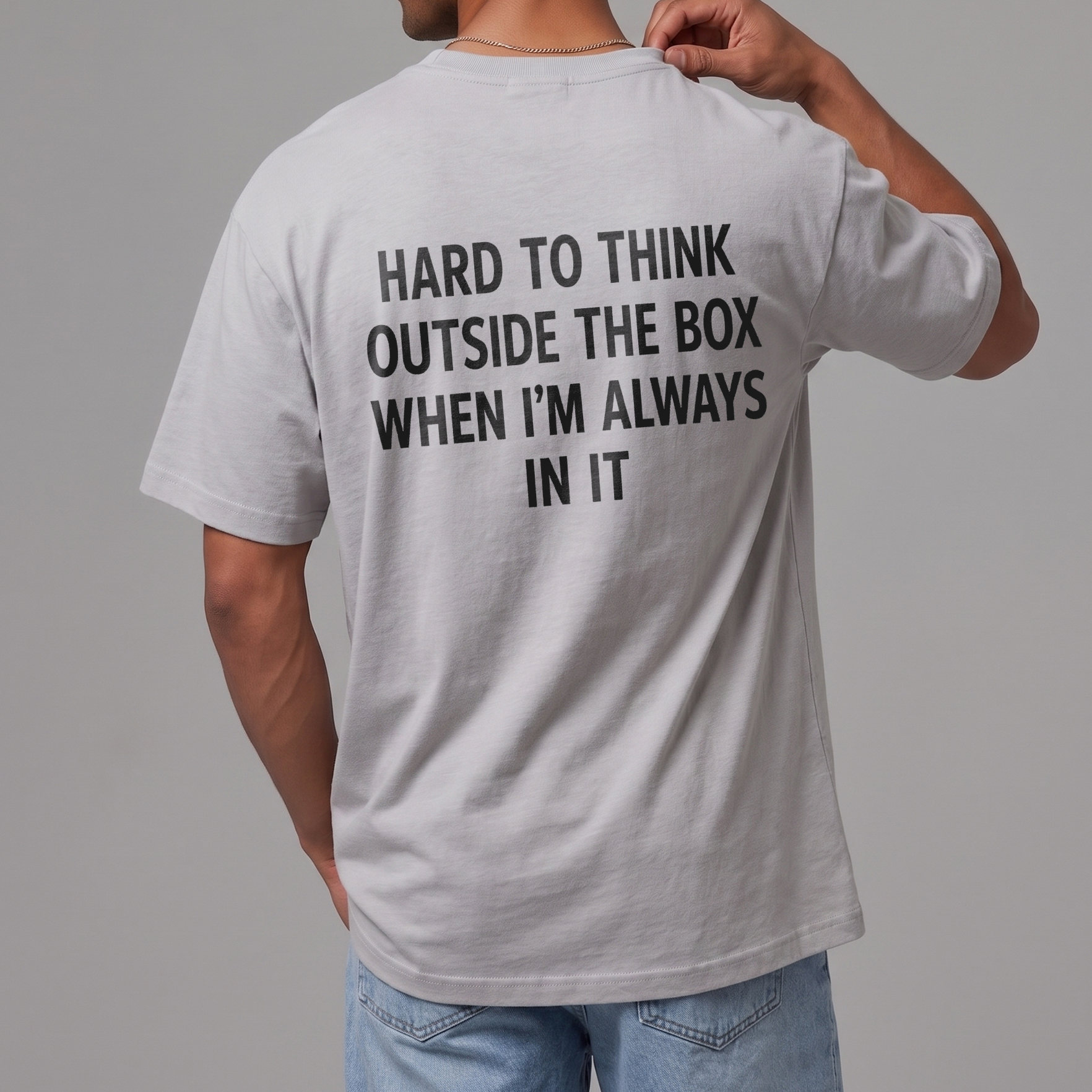 Funny Think Outside The Box T-Shirt | Sarcastic Office Humor