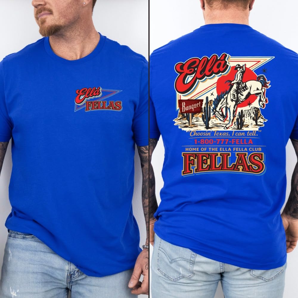 Ella Fellas Choosin' Texas Graphic Tee | Vintage Cowboy Shirt