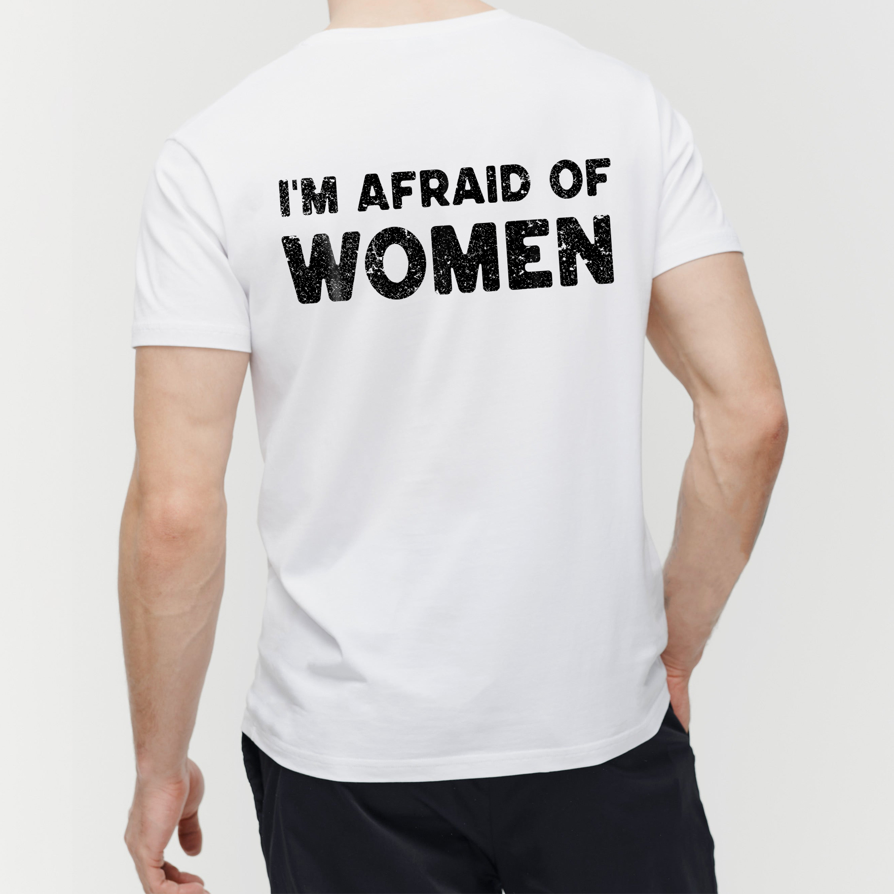I'm Afraid of Women Shirt - Funny Ironic Gen Z Meme Tee