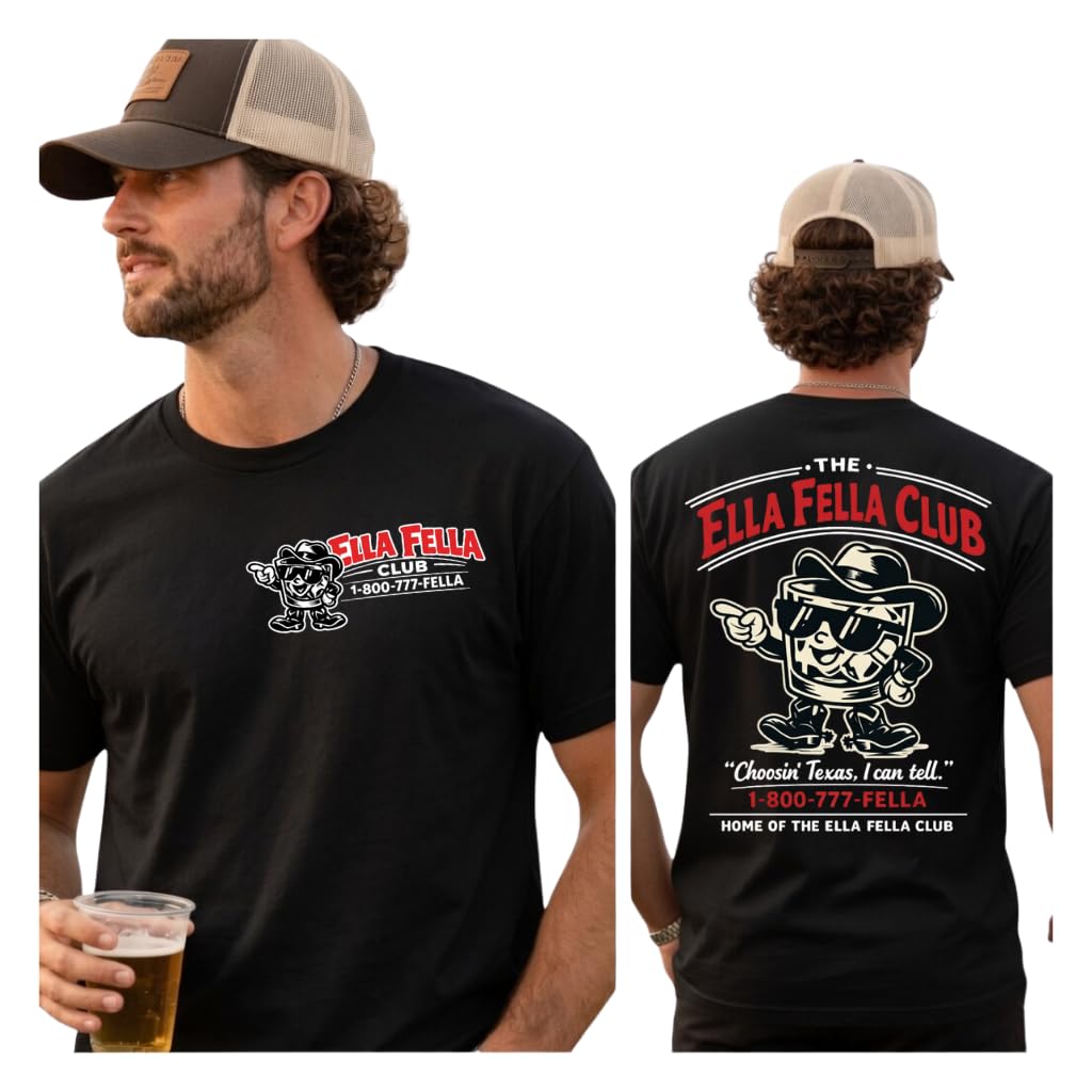 Ella Fella Club Vintage Texas Mascot T-Shirt | Retro Country Tee