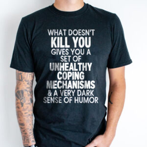 Sarcastic Mental Health Sweatshirt: Dark Humor Coping Crewneck