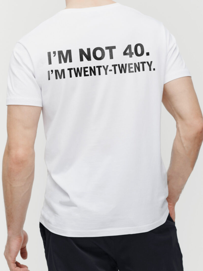 I'm Not 40 I'm Twenty Twenty Shirt - Funny Men's 40th Birthday Tee