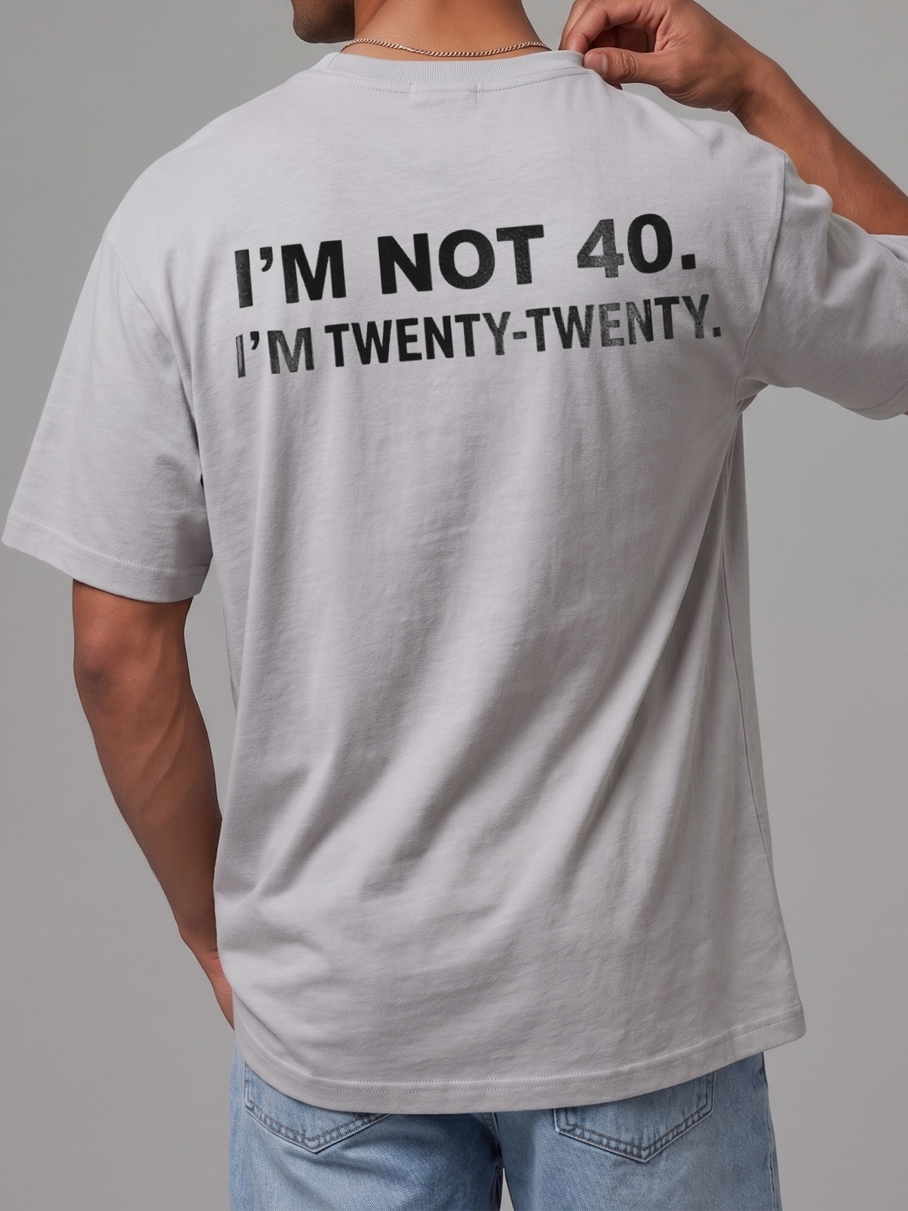 I'm Not 40 I'm Twenty Twenty Shirt - Funny Men's 40th Birthday Tee