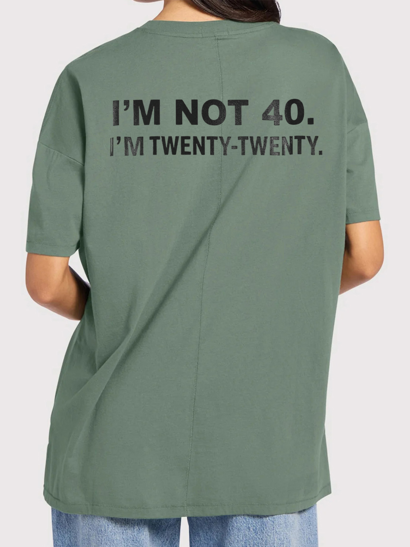 I'm Not 40 I'm Twenty Twenty Shirt - Funny Men's 40th Birthday Tee
