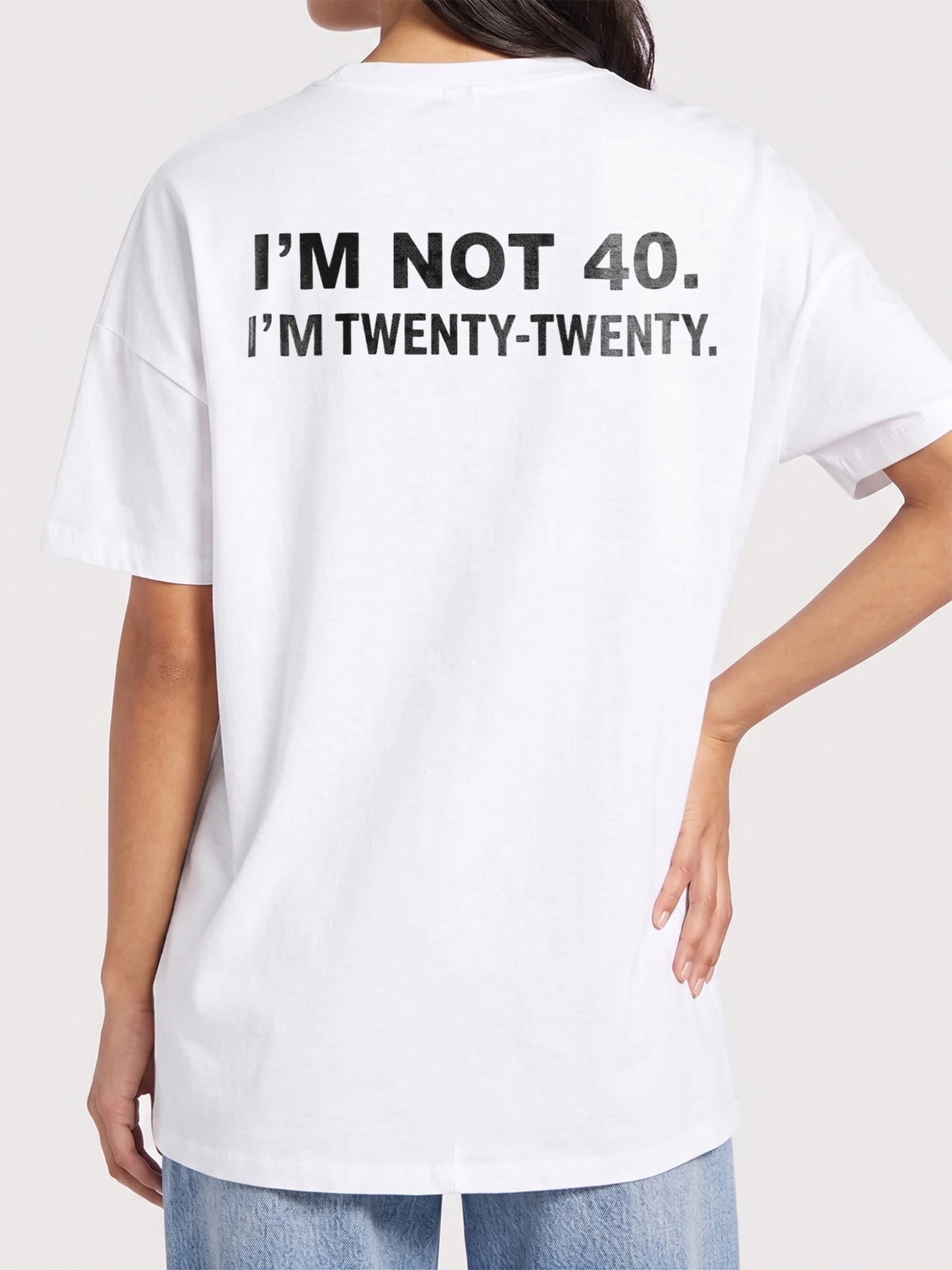 I'm Not 40 I'm Twenty Twenty Shirt - Funny Men's 40th Birthday Tee
