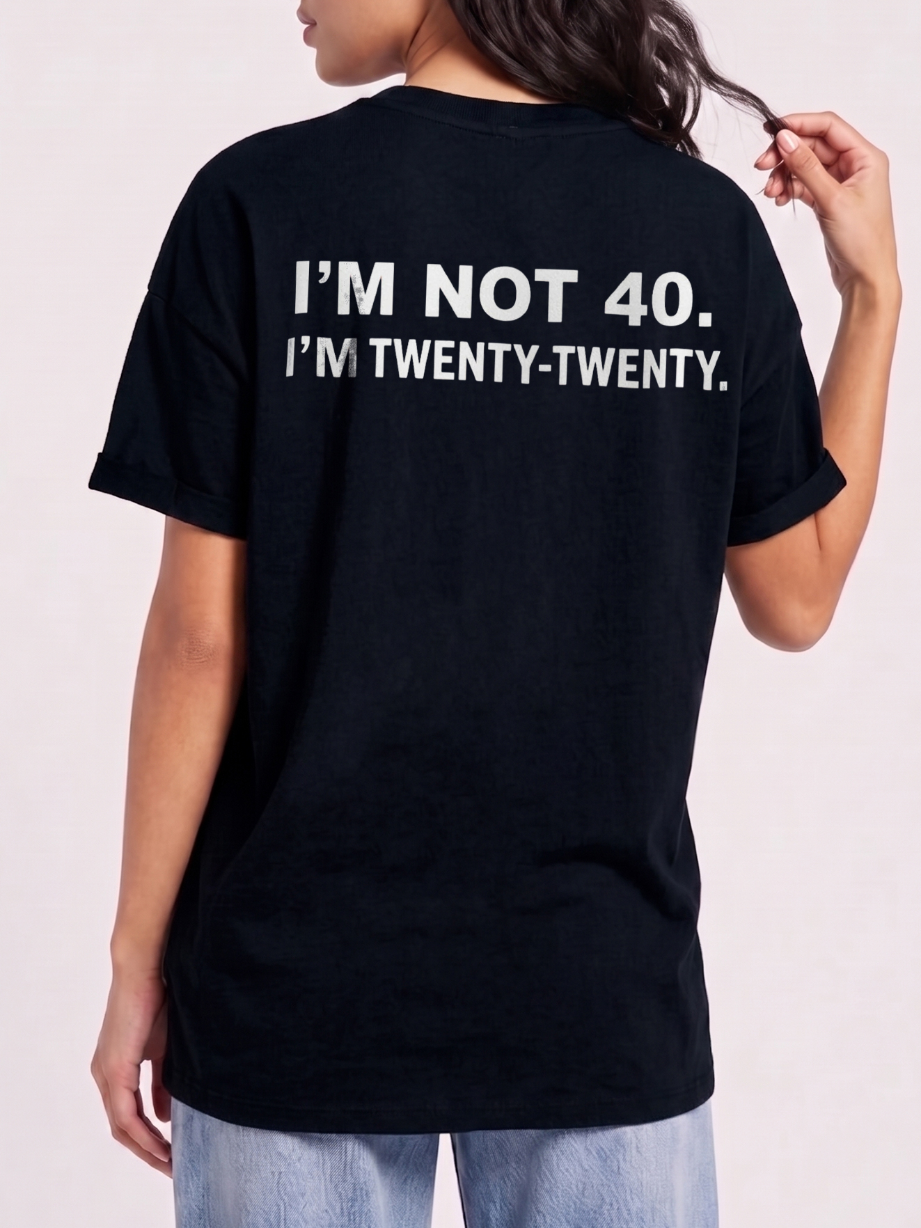 I'm Not 40 I'm Twenty Twenty Shirt - Funny Men's 40th Birthday Tee