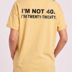I'm Not 40 I'm Twenty Twenty Shirt - Funny Men's 40th Birthday Tee