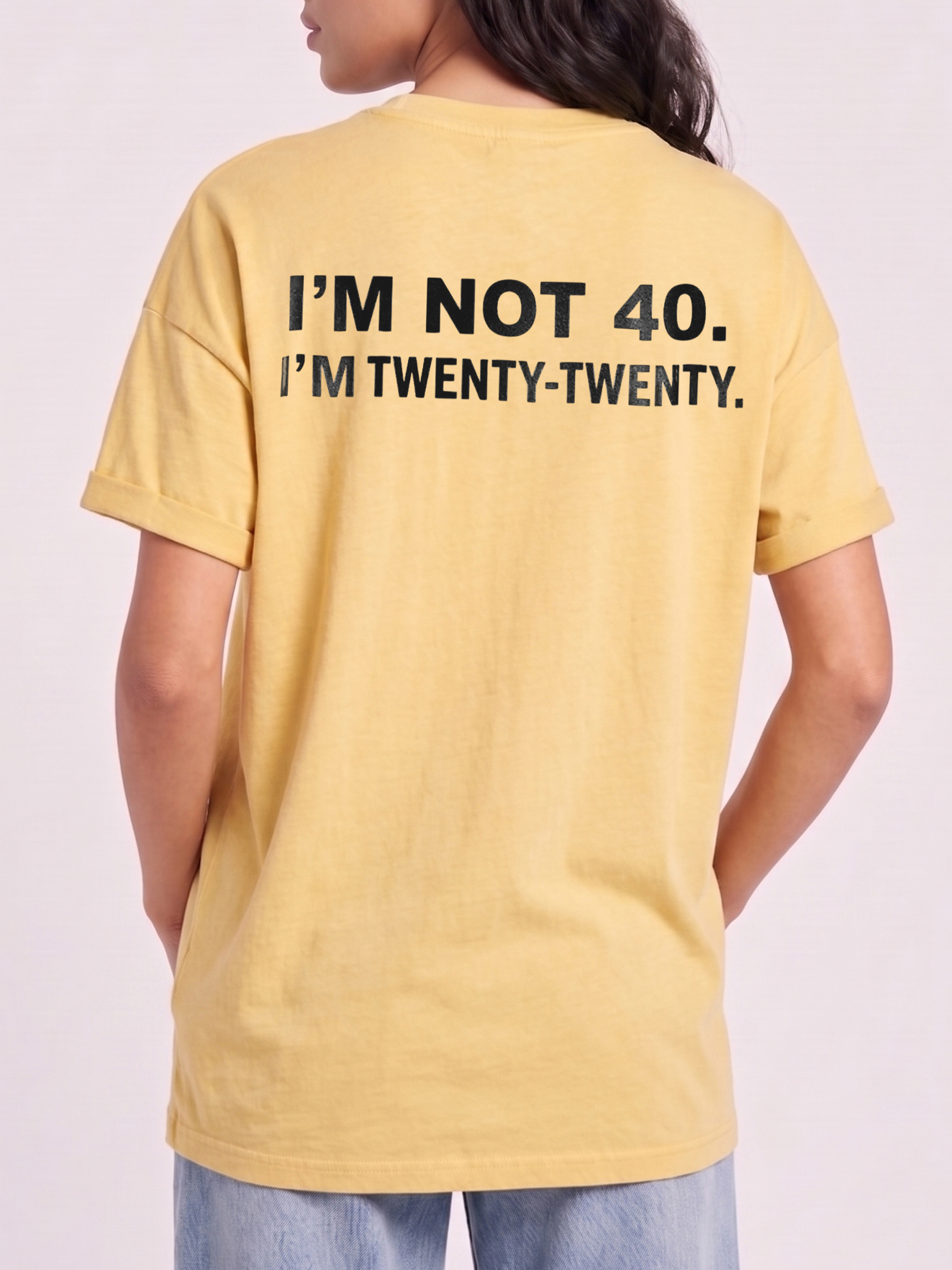 I'm Not 40 I'm Twenty Twenty Shirt - Funny Men's 40th Birthday Tee