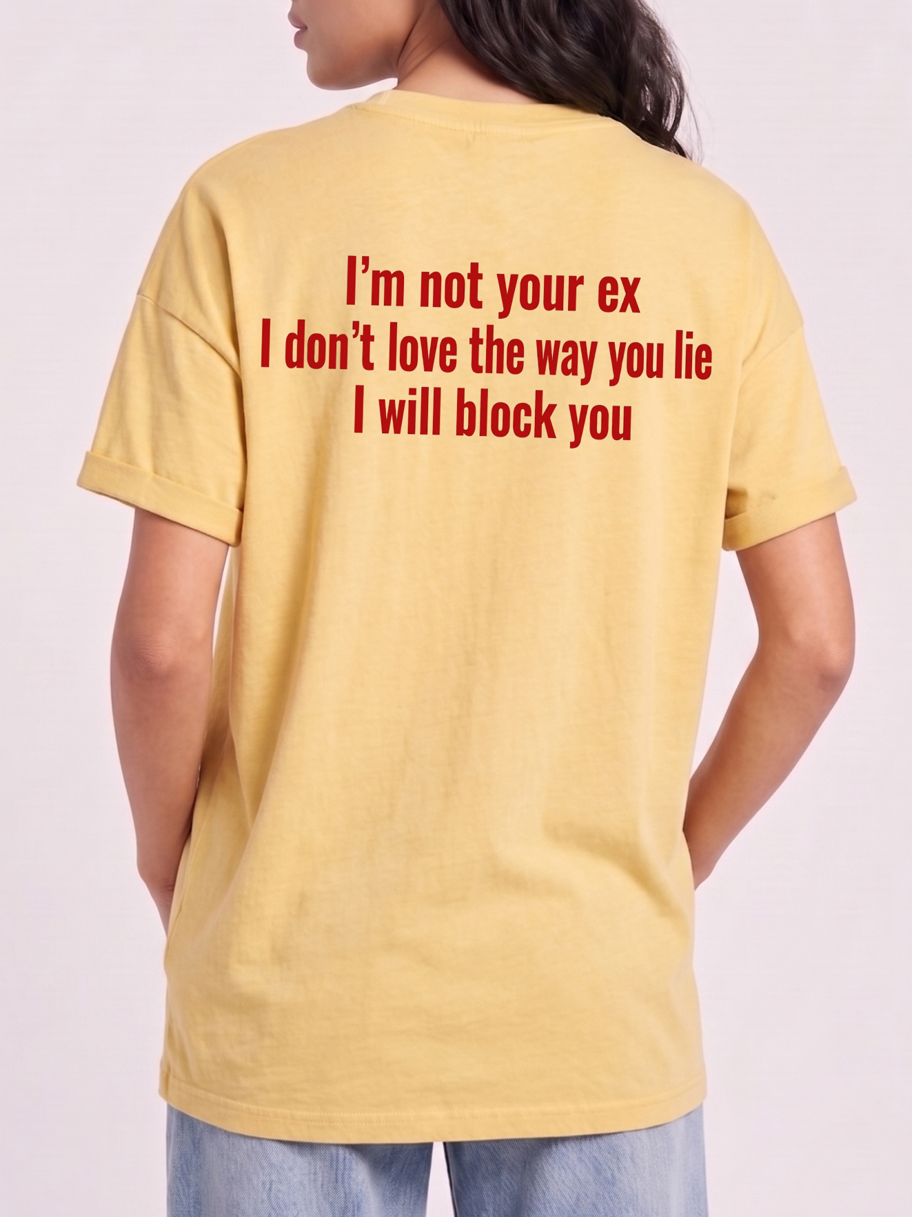 I'm Not Your Ex Shirt - Funny Sarcastic Block You Graphic Tee