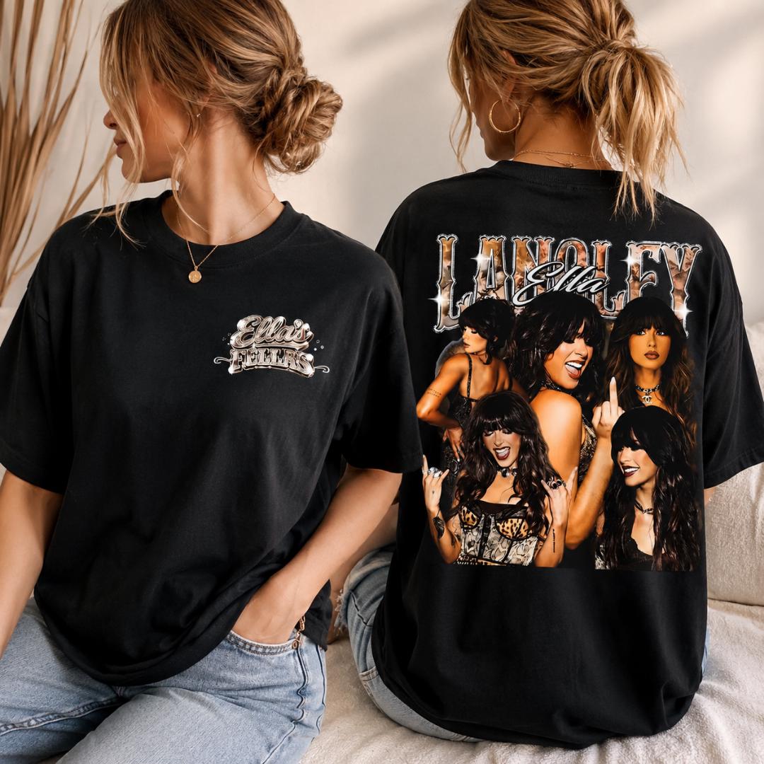 Two-Sided Vintage Country Singer Graphic Tee | Retro Music Shirt