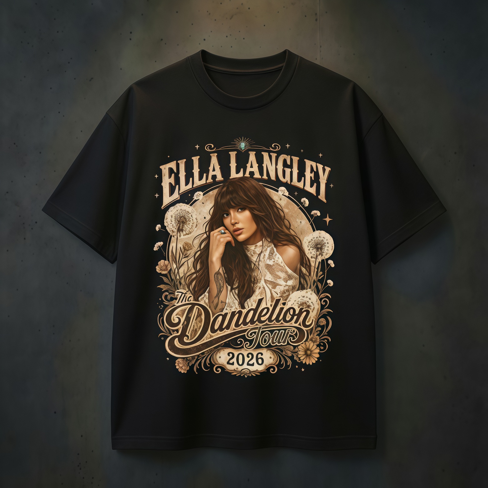 Vintage Boho Dandelion Tour 2026 T-Shirt | Retro Country Graphic Tee