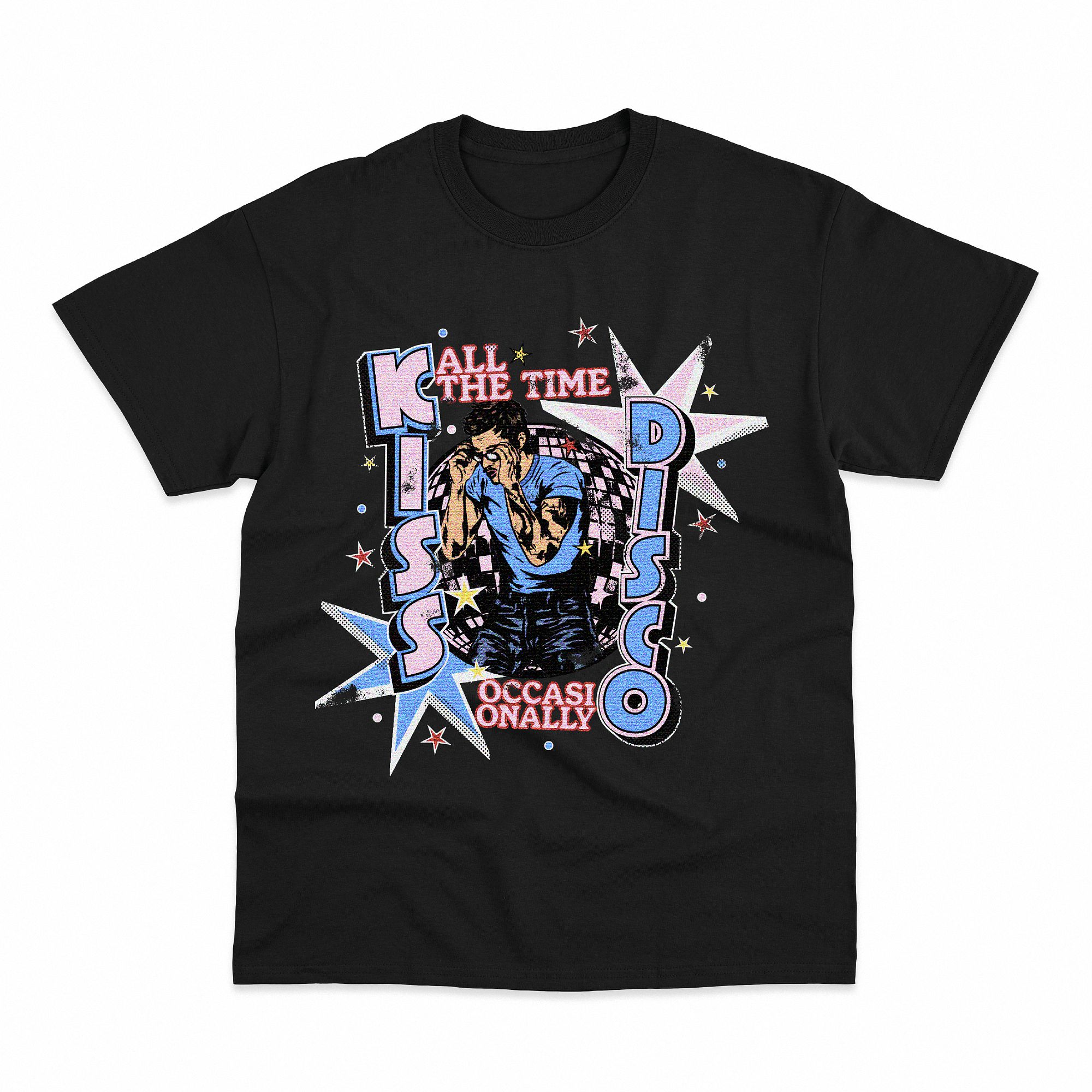 Kiss All The Time Disco Occasionally Shirt | Retro Graphic Tee