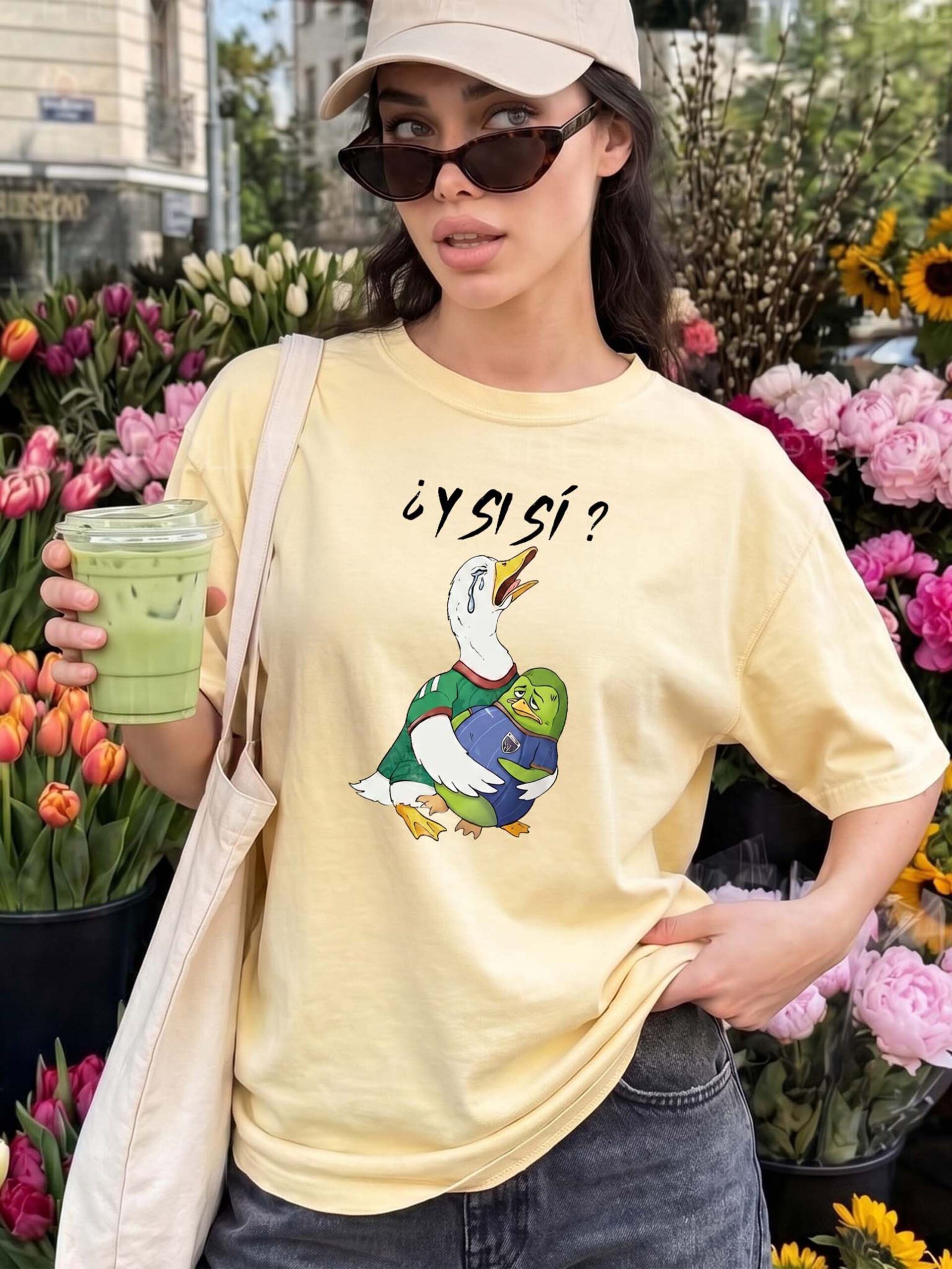 Y Si Si Funny Duck Meme Shirt | Spanish Phrase Graphic Tee