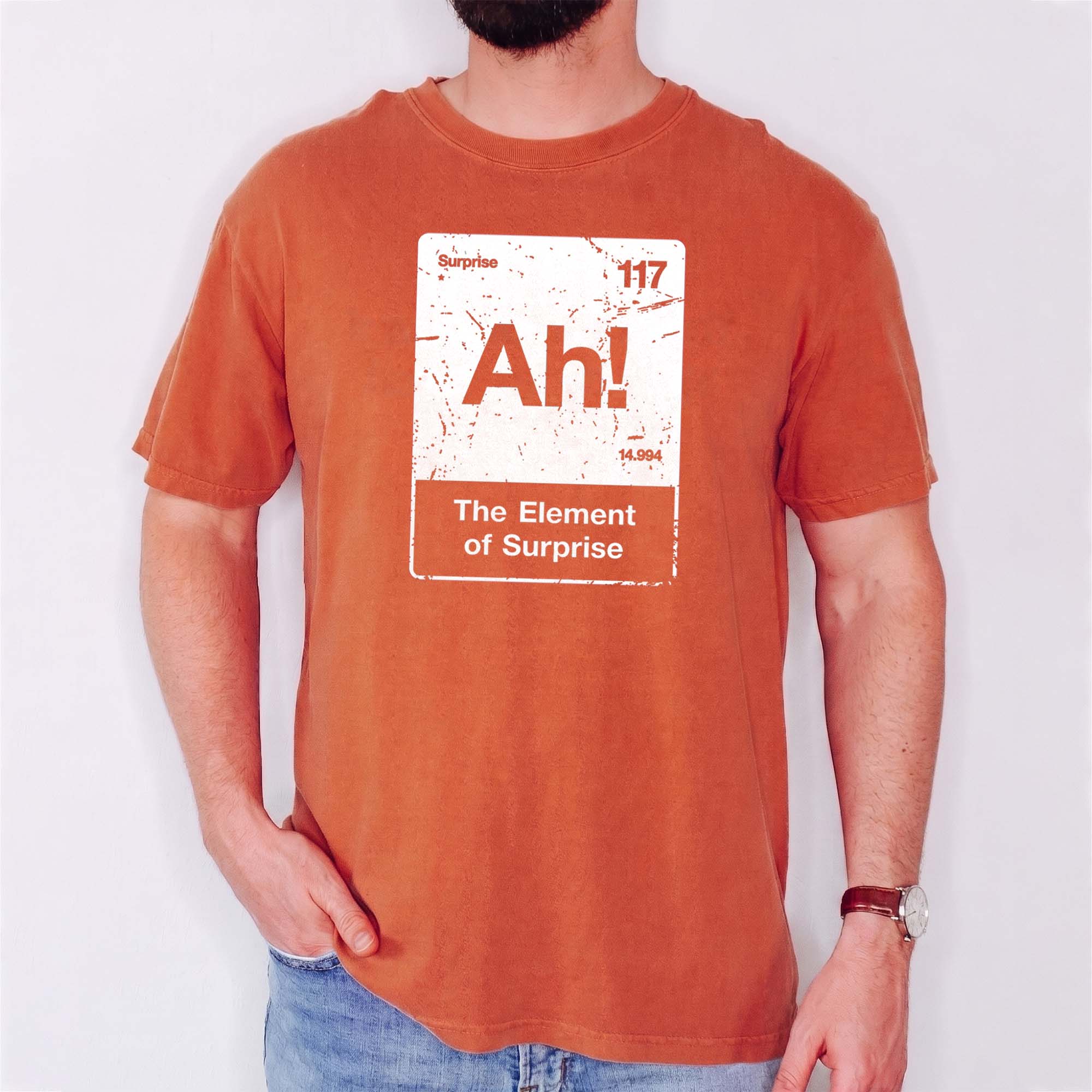 Ah! The Element of Surprise Shirt - Funny Chemistry Nerd Tee