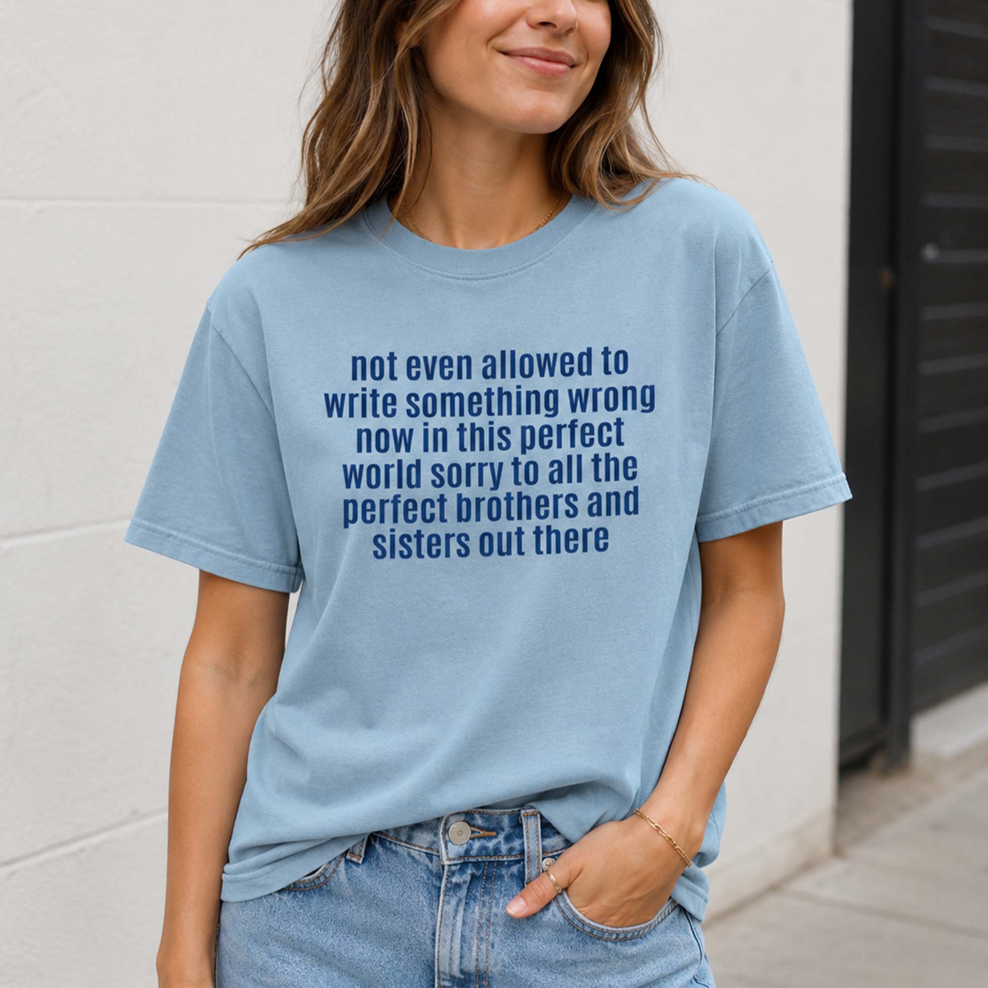 Funny Sarcastic Sibling Quote Sweatshirt | Trendy Pink Crewneck