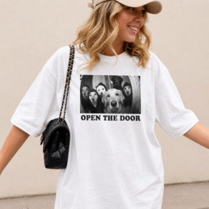 Open The Door Funny Dog Graphic Tee - Pet Lover Gift