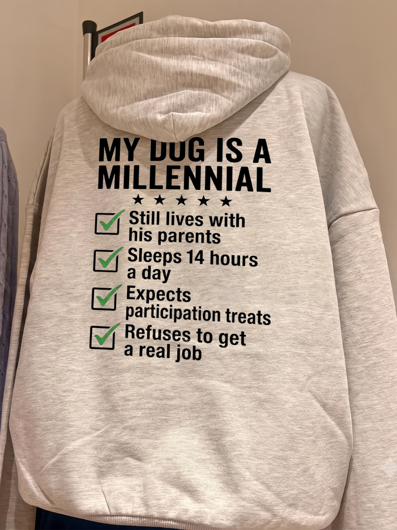 Funny My Dog Is A Millennial T-Shirt | Humor Pet Parent Tee
