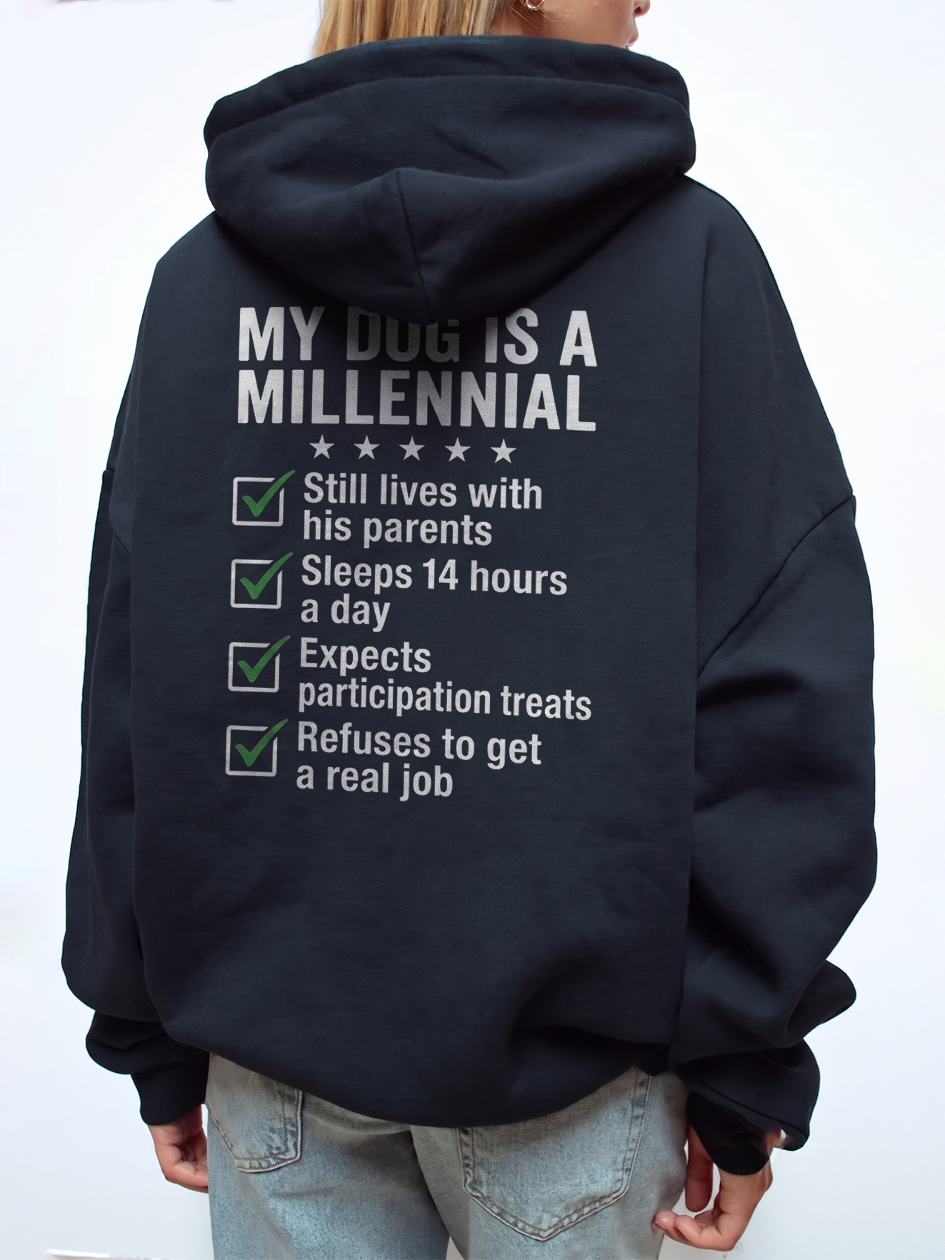 Funny My Dog Is A Millennial T-Shirt | Humor Pet Parent Tee