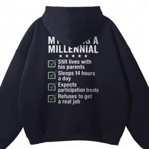 Funny My Dog Is A Millennial T-Shirt | Humor Pet Parent Tee