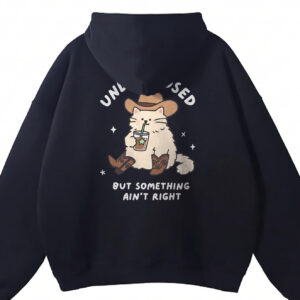 Undiagnosed But Something Ain't Right Funny Cat Cowboy T-Shirt