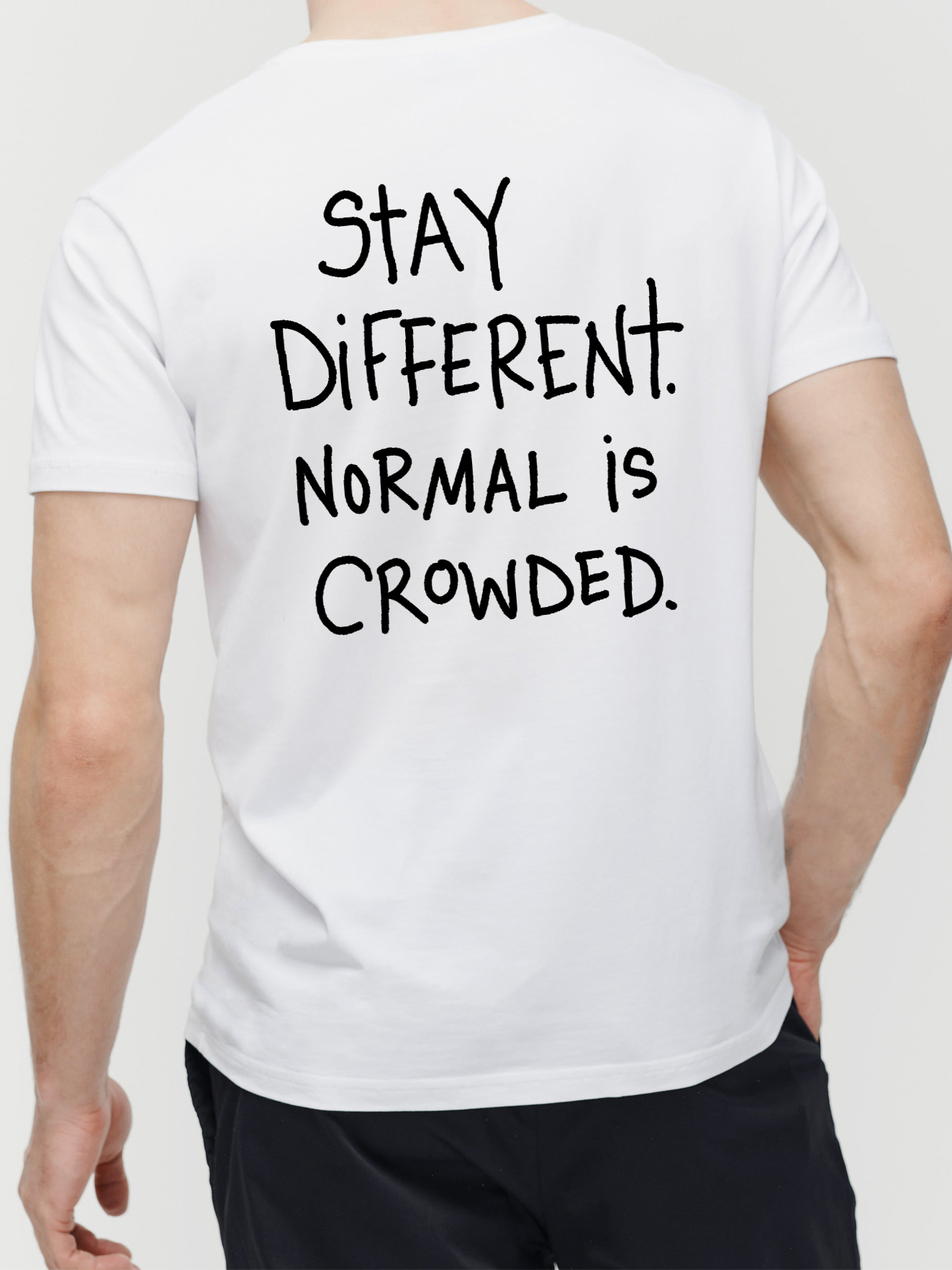 Stay Different Normal Is Crowded Shirt, Motivational Graphic Tee