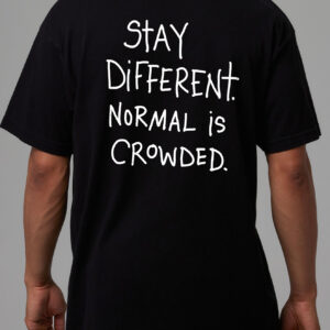 Stay Different Normal Is Crowded Shirt, Motivational Graphic Tee