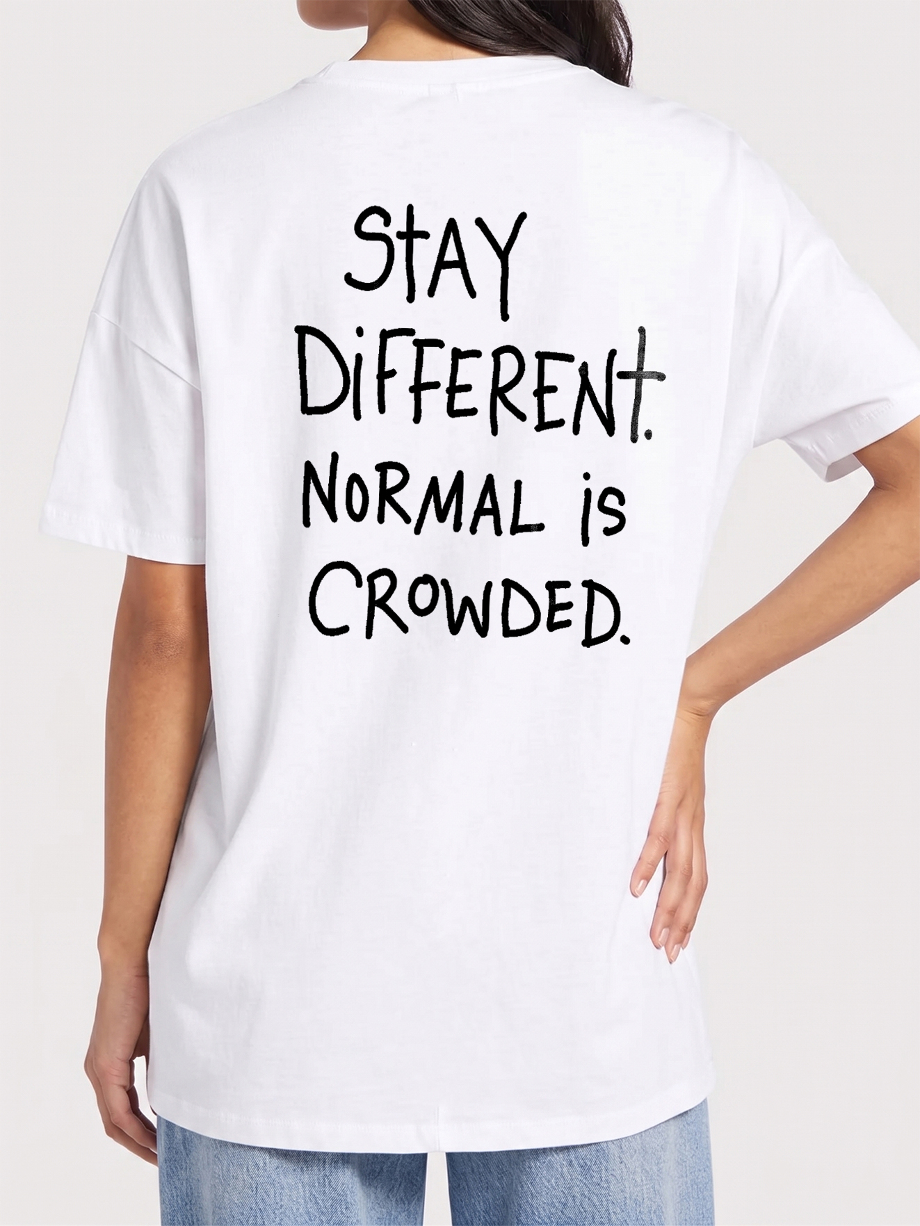 Stay Different Normal Is Crowded Shirt, Motivational Graphic Tee