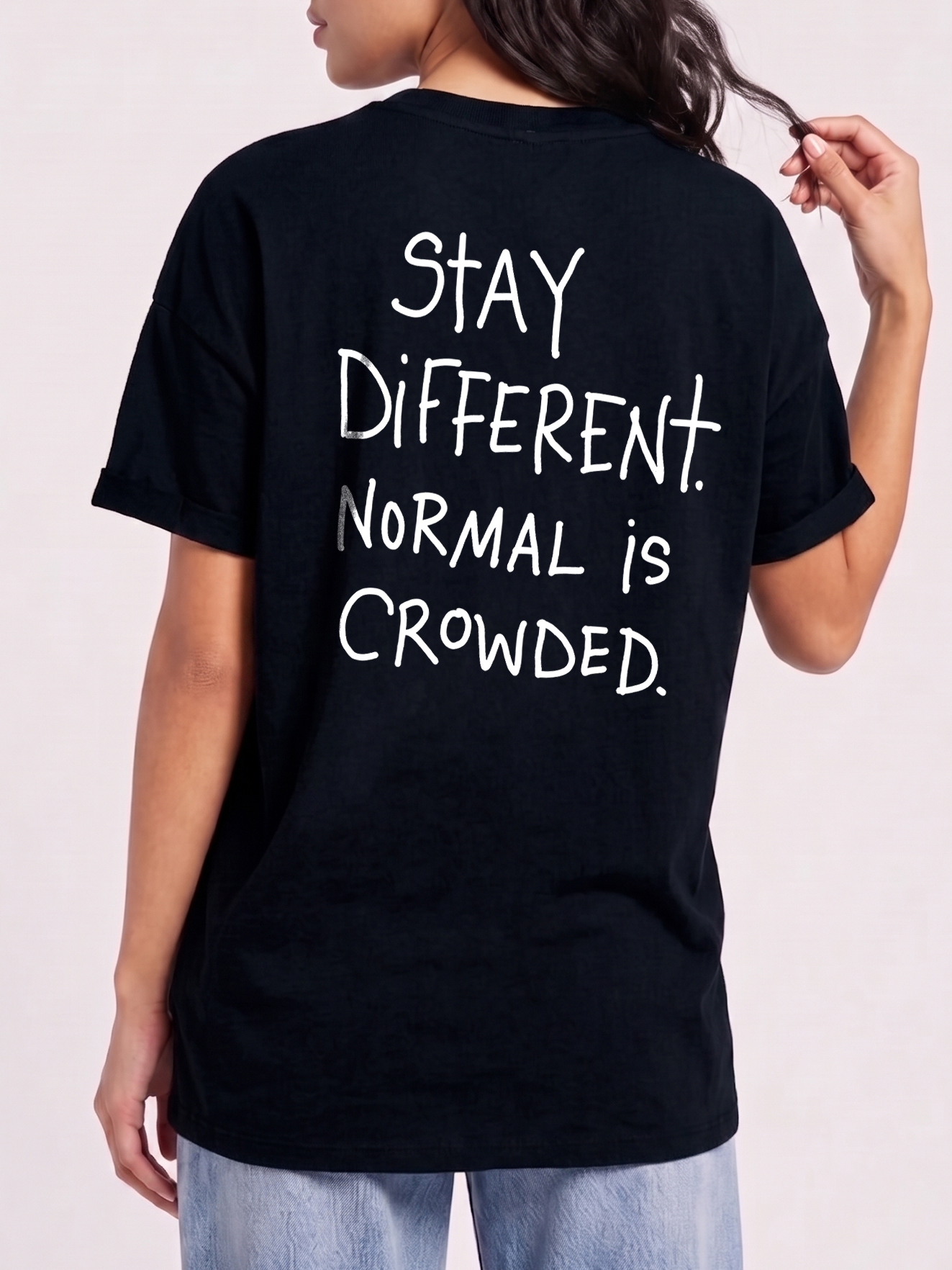 Stay Different Normal Is Crowded Shirt, Motivational Graphic Tee