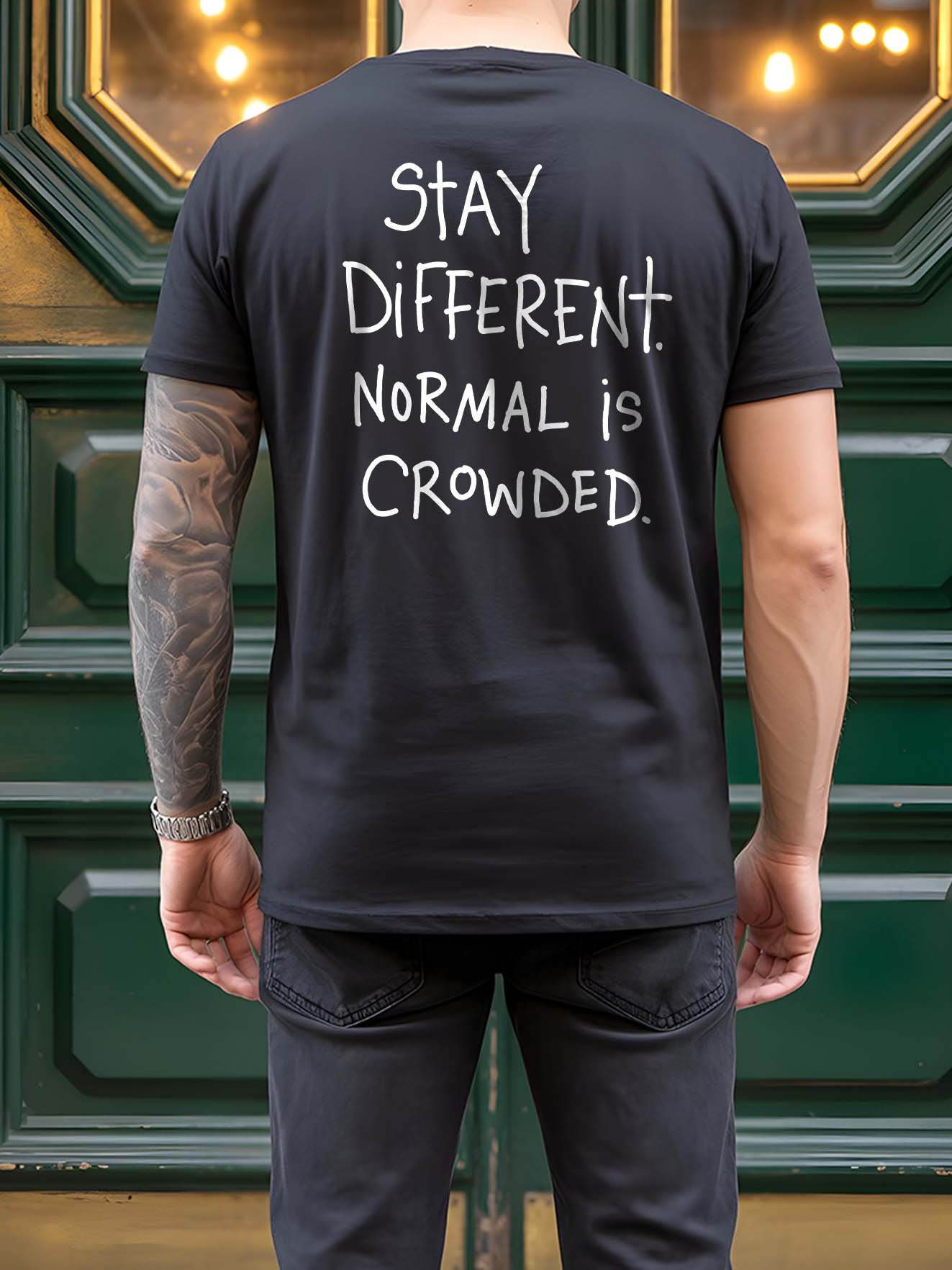 Stay Different Normal Is Crowded Shirt, Motivational Graphic Tee