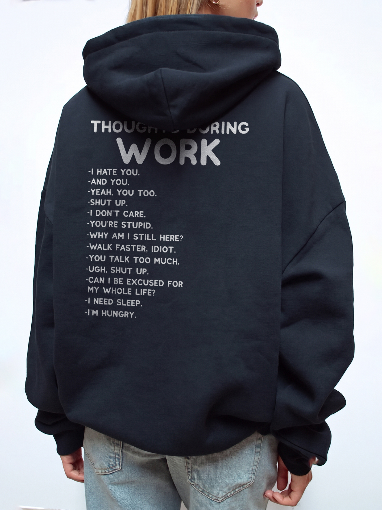 Thoughts During Work Sarcastic Office Humor T-Shirt Coworker Gift