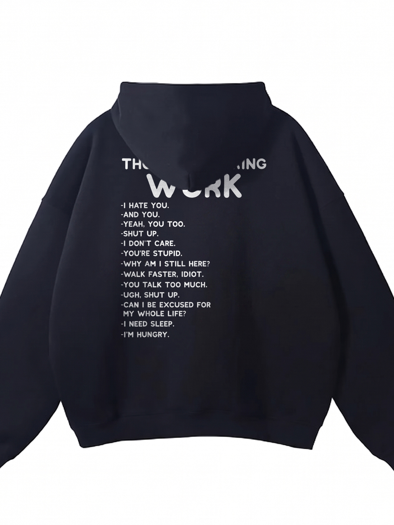 Thoughts During Work Sarcastic Office Humor T-Shirt Coworker Gift