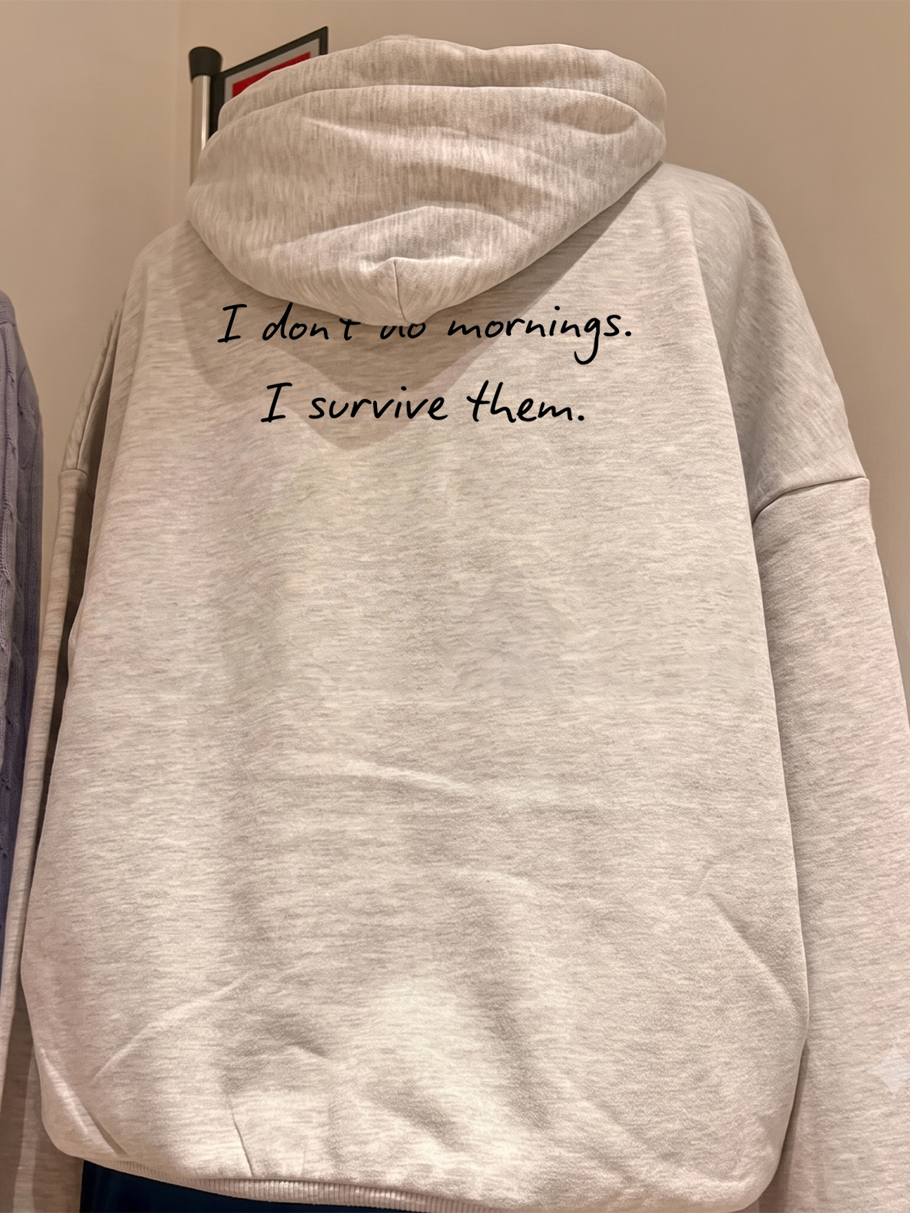 I Don't Do Mornings Funny T-Shirt - Relaxed Fit Humor Tee
