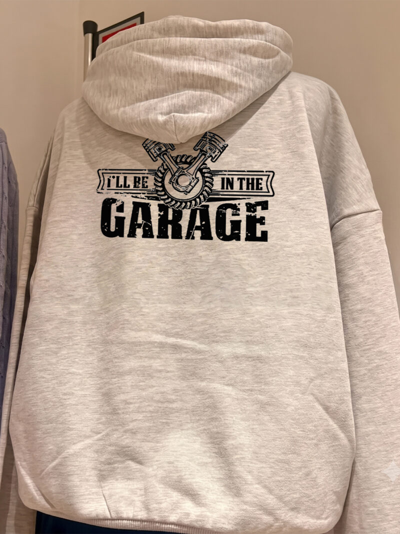 I'll Be In The Garage Mechanic Tee - Vintage Piston Car Guy Shirt