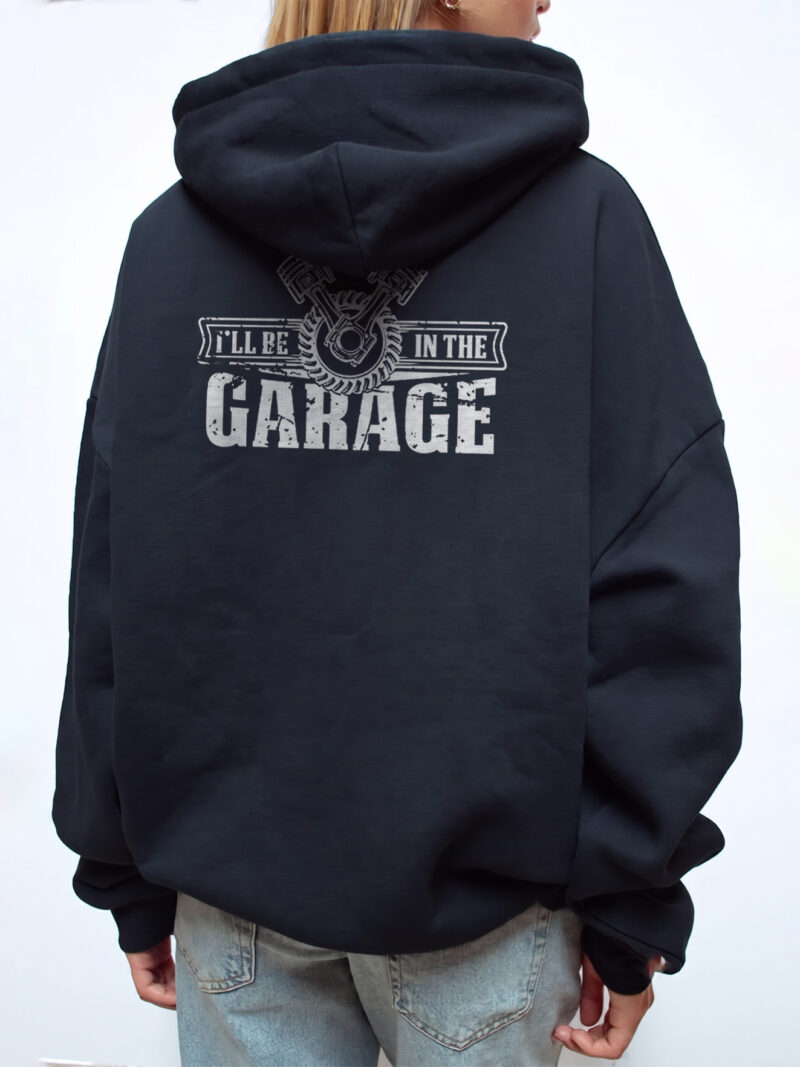 I'll Be In The Garage Mechanic Tee - Vintage Piston Car Guy Shirt