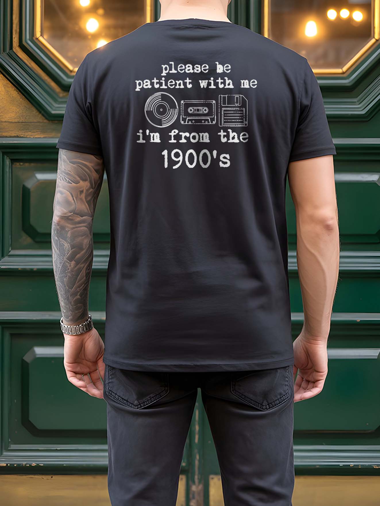 Please Be Patient With Me I'm From The 1900s Funny Retro T-Shirt