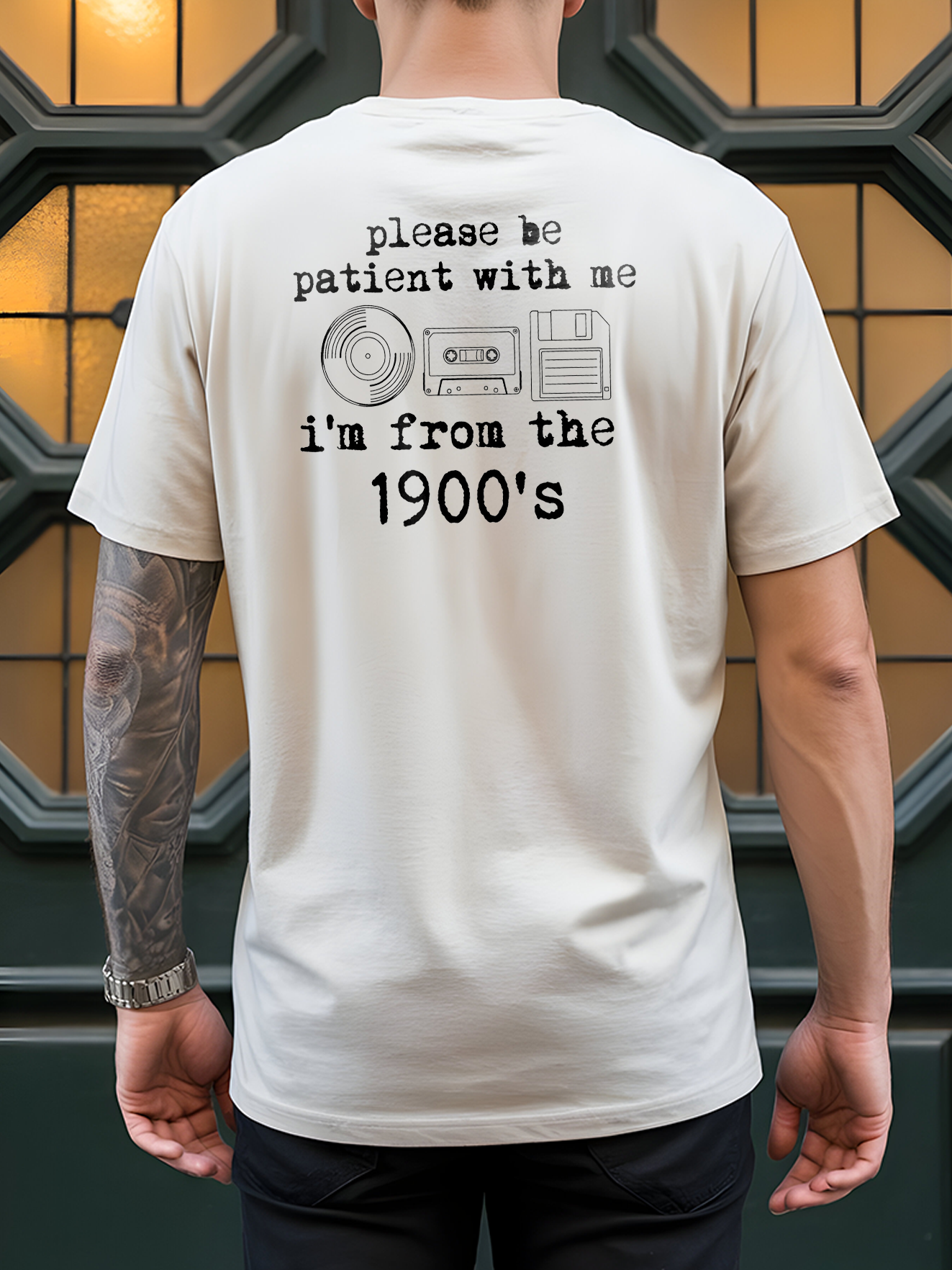 Please Be Patient With Me I'm From The 1900s Funny Retro T-Shirt