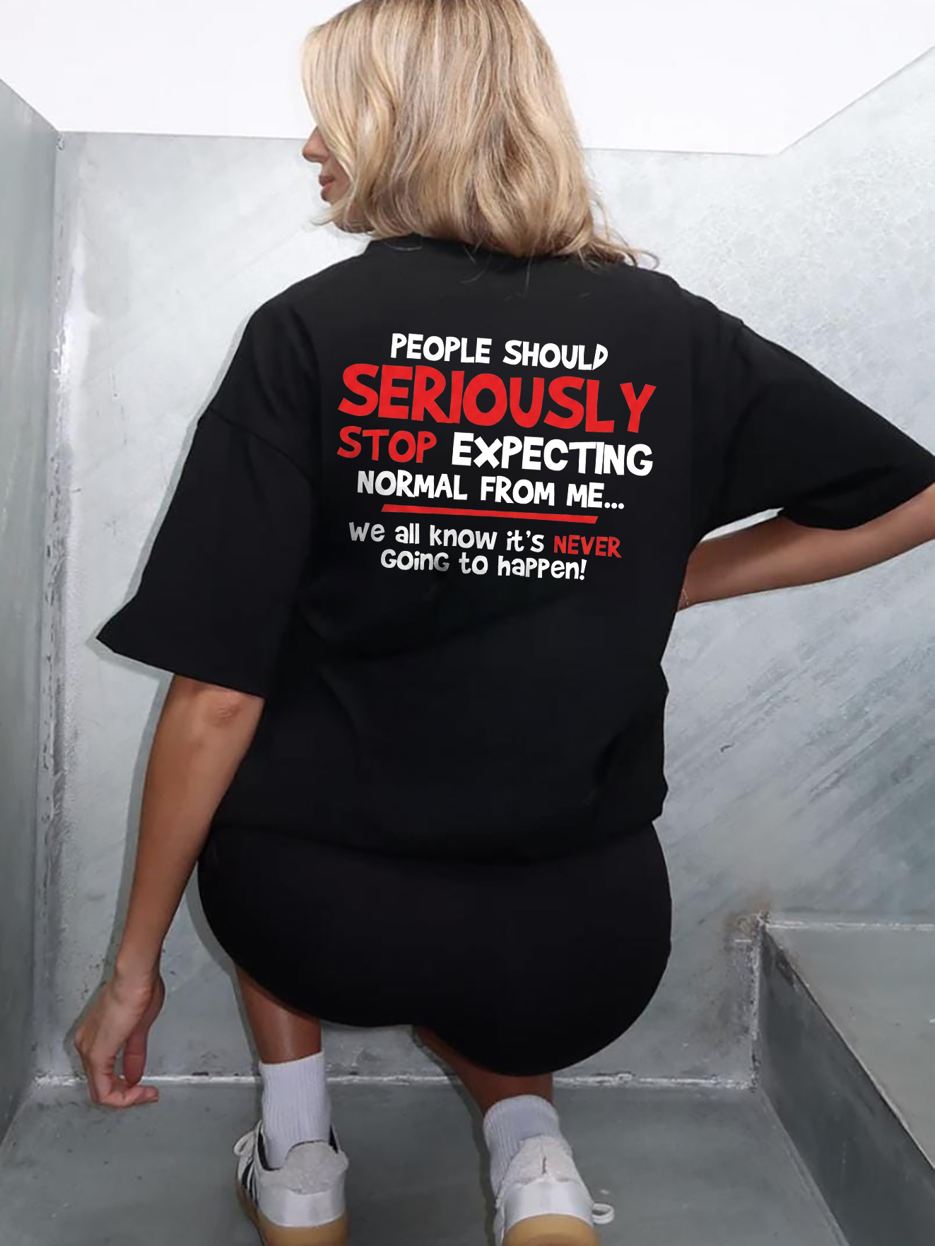 Stop Expecting Normal From Me Shirt - Funny Burnout Humor Tee