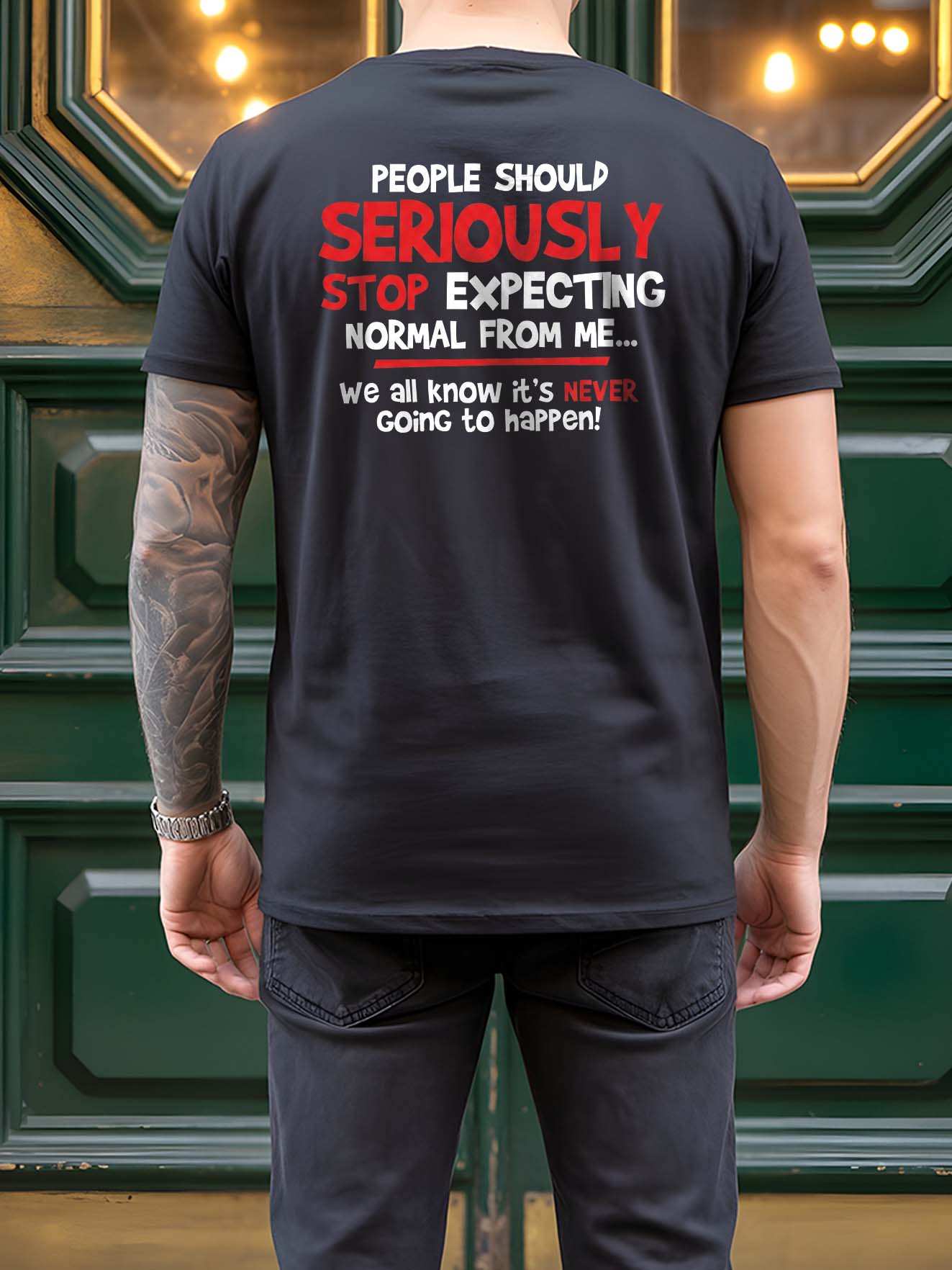 Stop Expecting Normal From Me Shirt - Funny Burnout Humor Tee