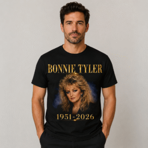 Bonnie Tyler 1951-2026 Tribute T-Shirt | Vintage Memorial Fan Tee
