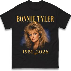 Bonnie Tyler 1951-2026 Tribute T-Shirt | Vintage Memorial Fan Tee