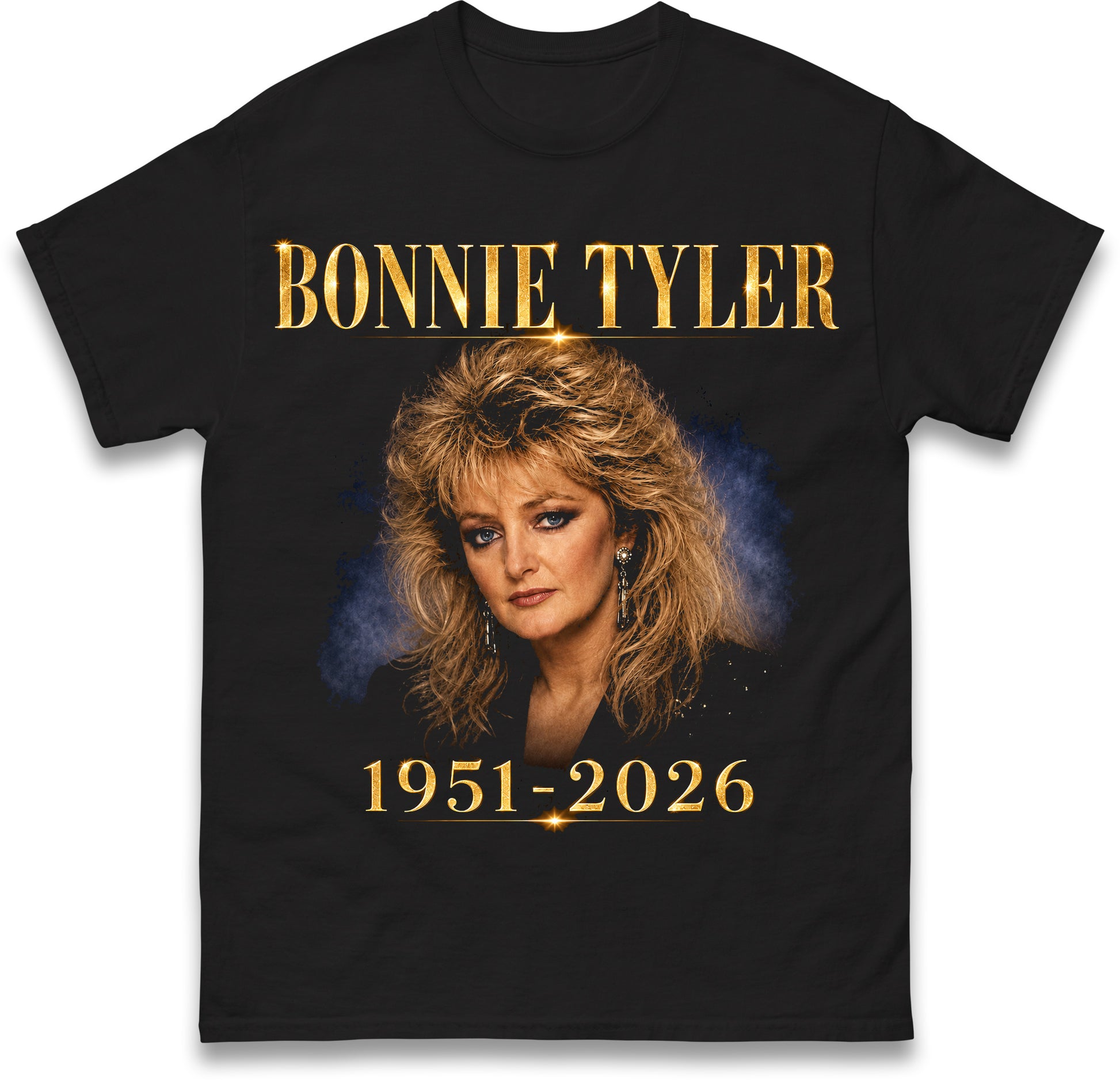 Bonnie Tyler 1951-2026 Tribute T-Shirt | Vintage Memorial Fan Tee
