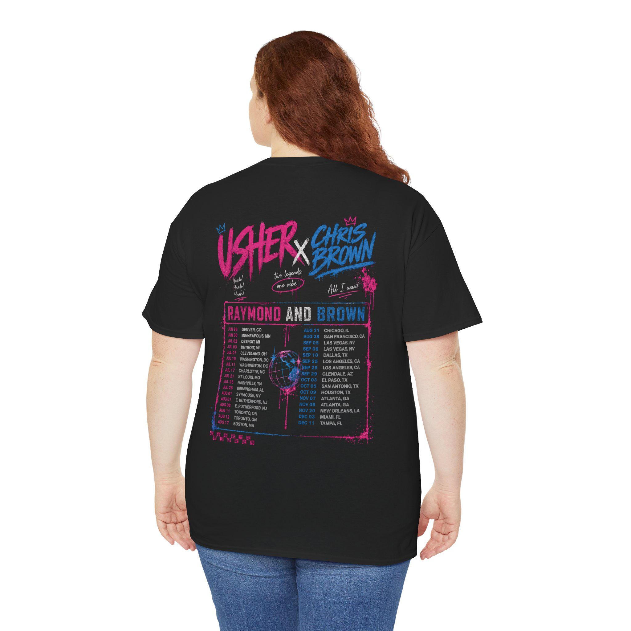Vintage R&B Tour 2026 Bootleg Graphic Tee - Oversized Retro Concert Shirt