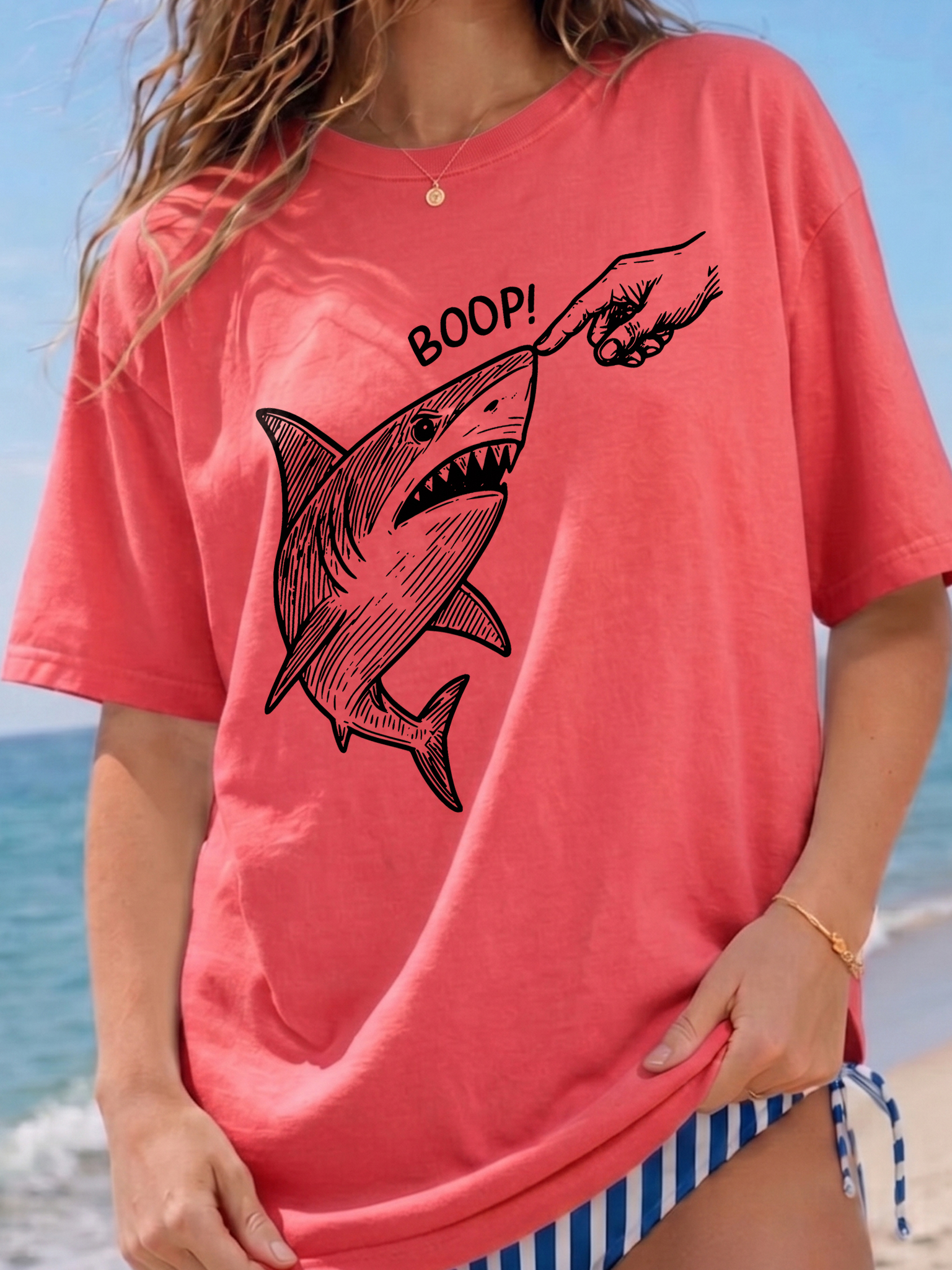 BOOP! Shark Meme T-Shirt | Funny Boop The Snoot Graphic Tee