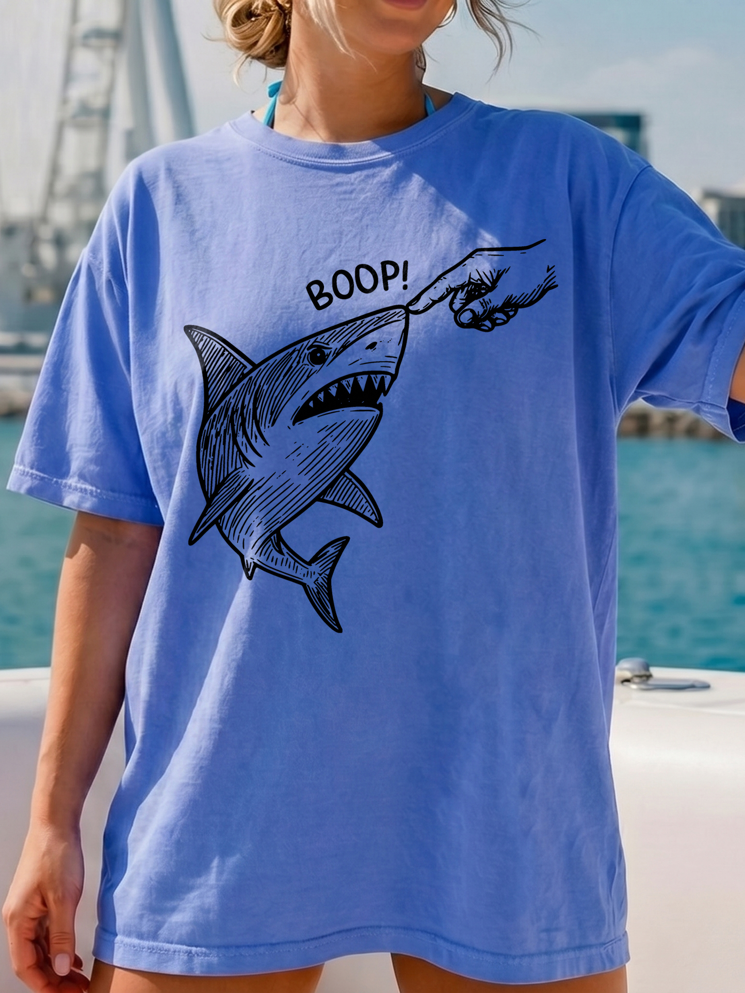 BOOP! Shark Meme T-Shirt | Funny Boop The Snoot Graphic Tee