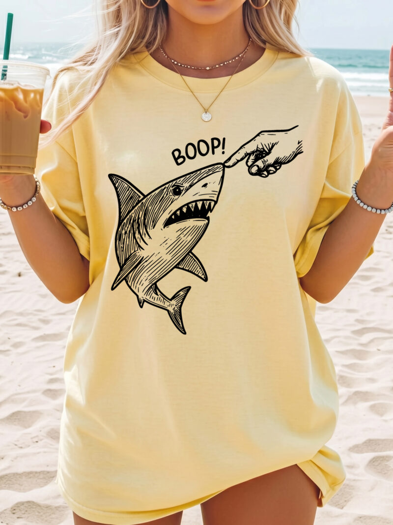 BOOP! Shark Meme T-Shirt | Funny Boop The Snoot Graphic Tee