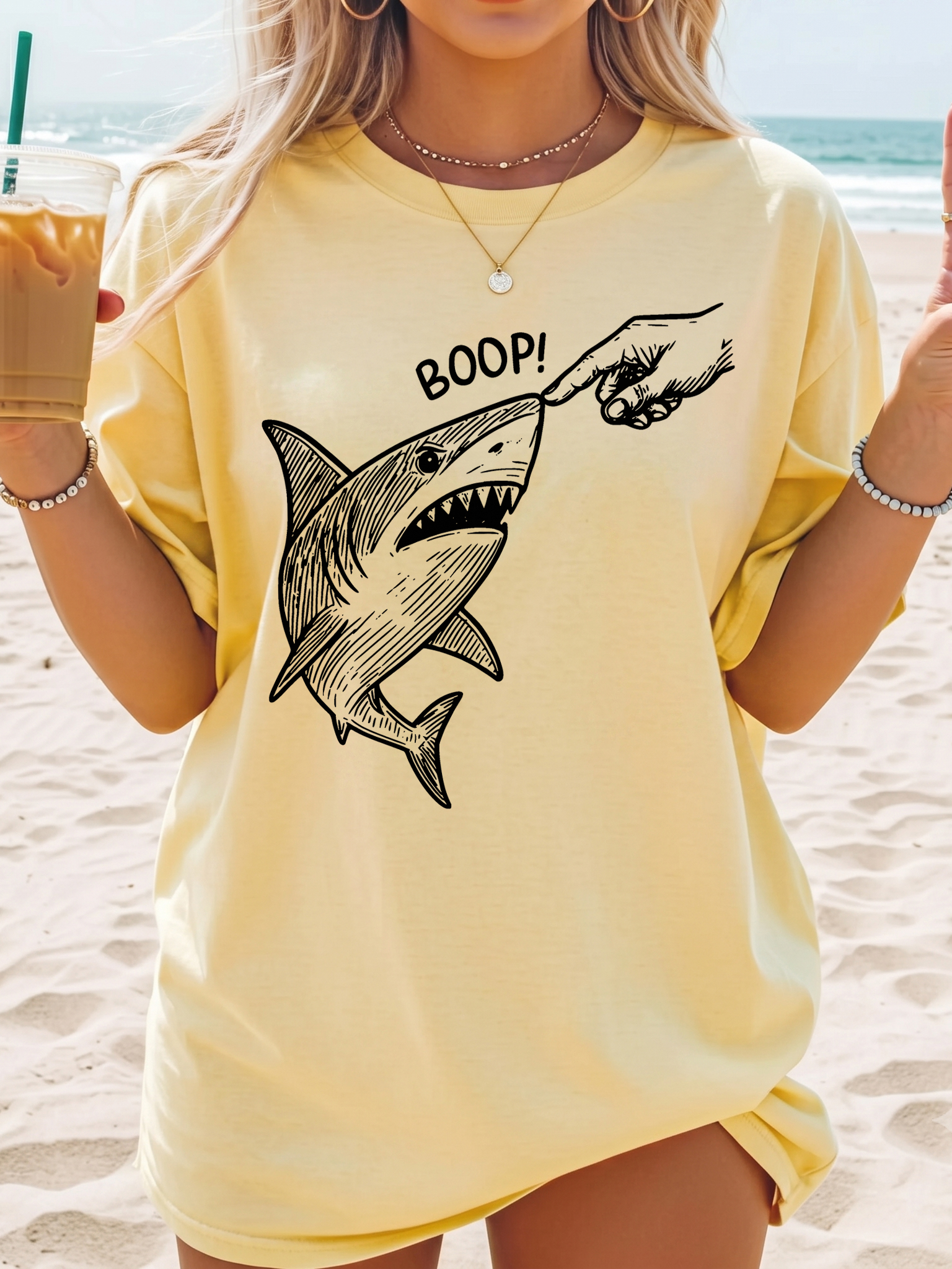 BOOP! Shark Meme T-Shirt | Funny Boop The Snoot Graphic Tee