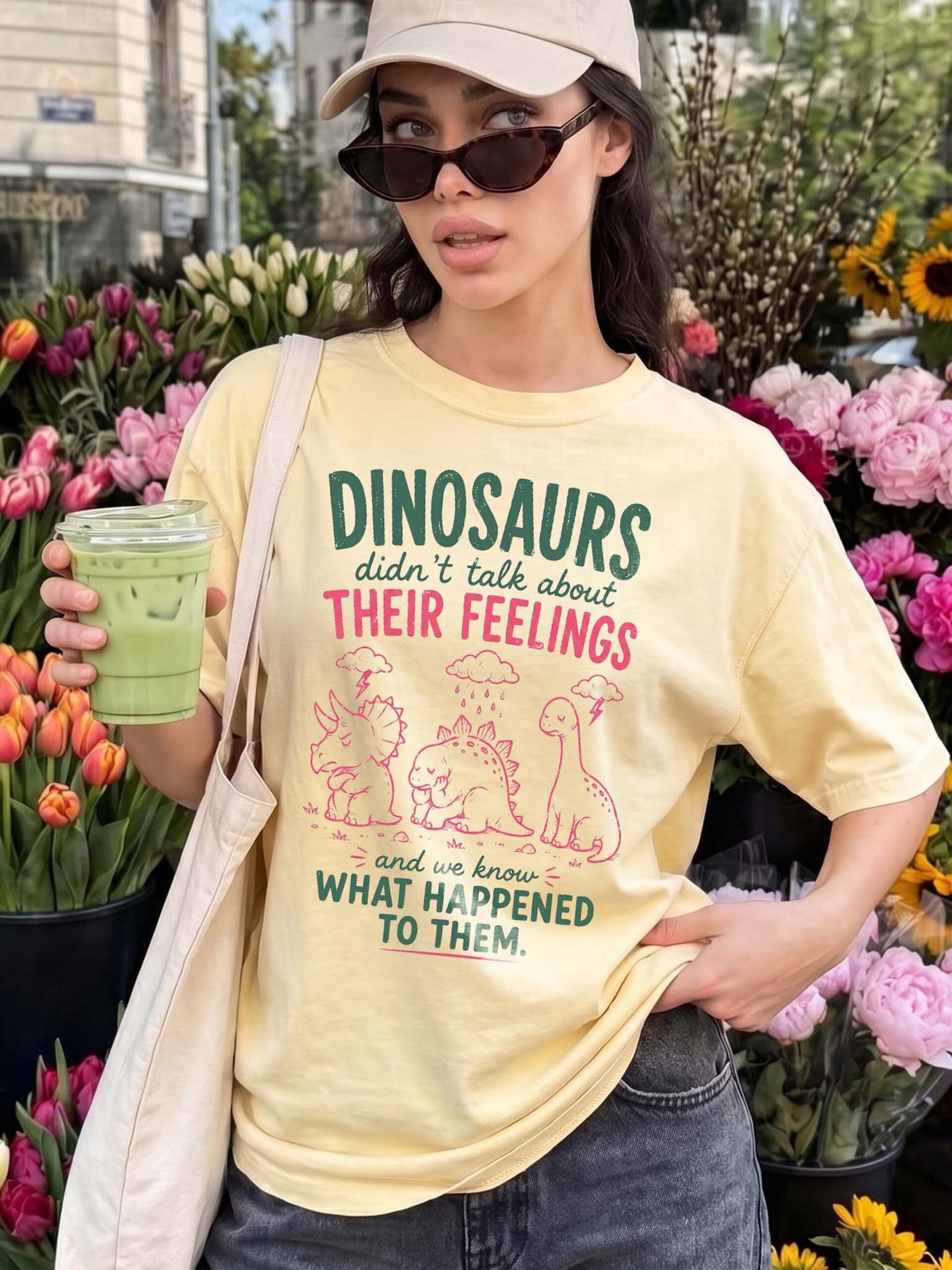 Dinosaurs Didn't Talk About Feelings Shirt - Mental Health Tee