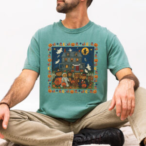 Vintage Halloween Bear T-Shirt - Trick or Treat Spooky Graphic Tee
