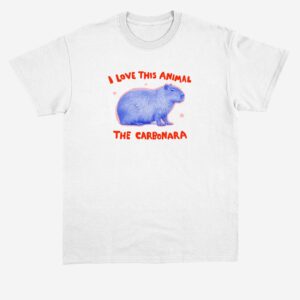 I Love This Animal The Carbonara Shirt - Funny Capybara Meme Tee
